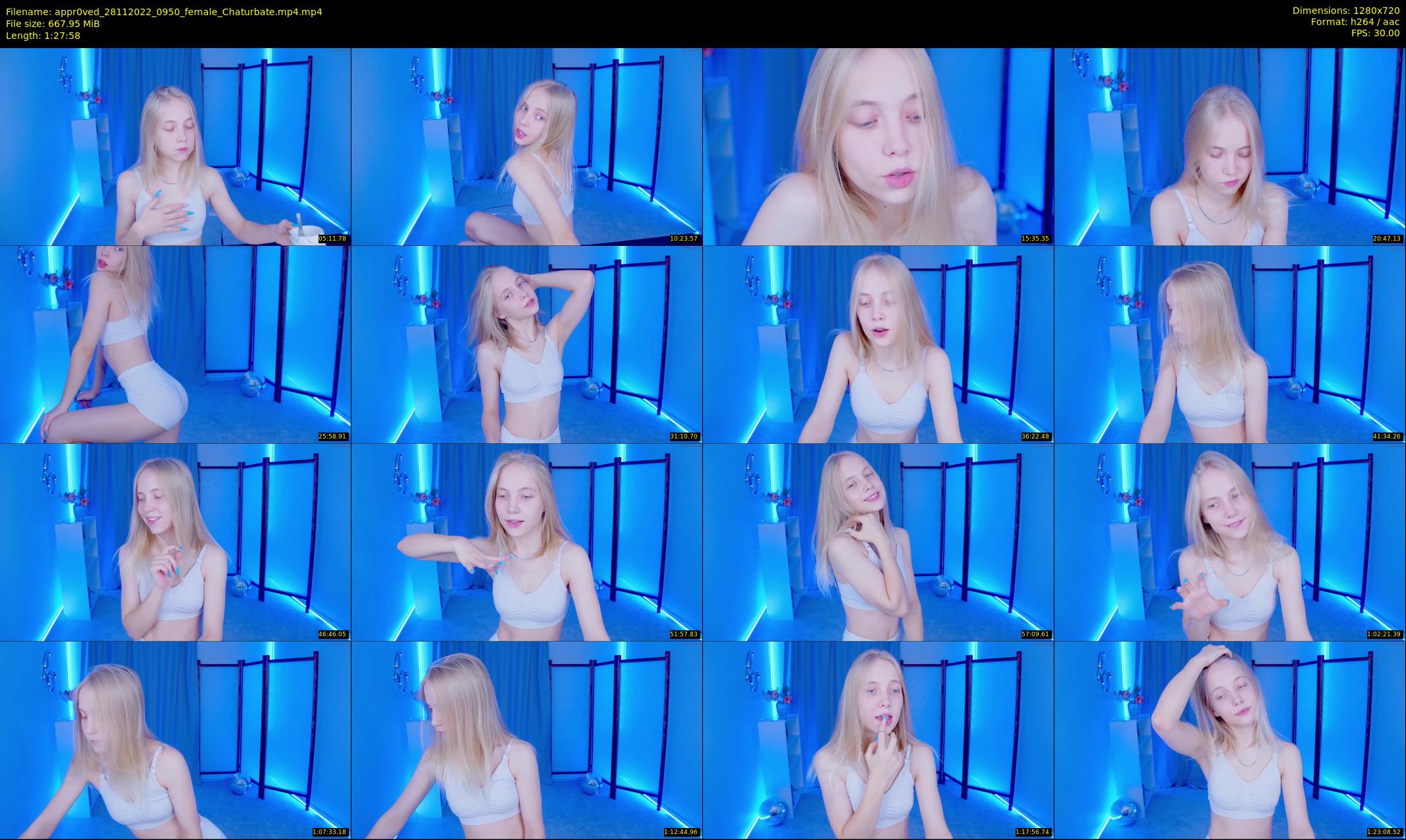 appr0ved — 88 minute Chaturbate female cam show recording, 720p, Nov 28, 2022