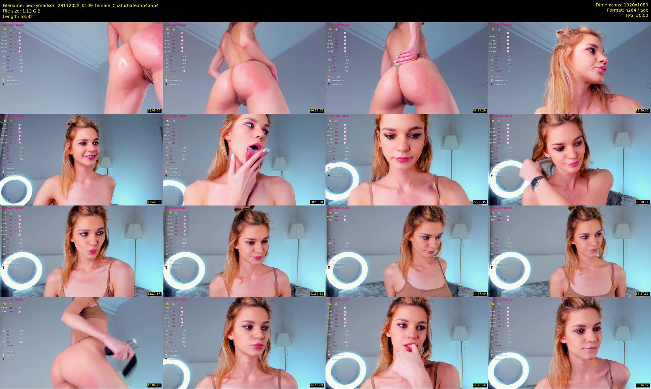 beckymadson — 54 minute Chaturbate female cam show recording, 1080p, Nov 29, 2022
