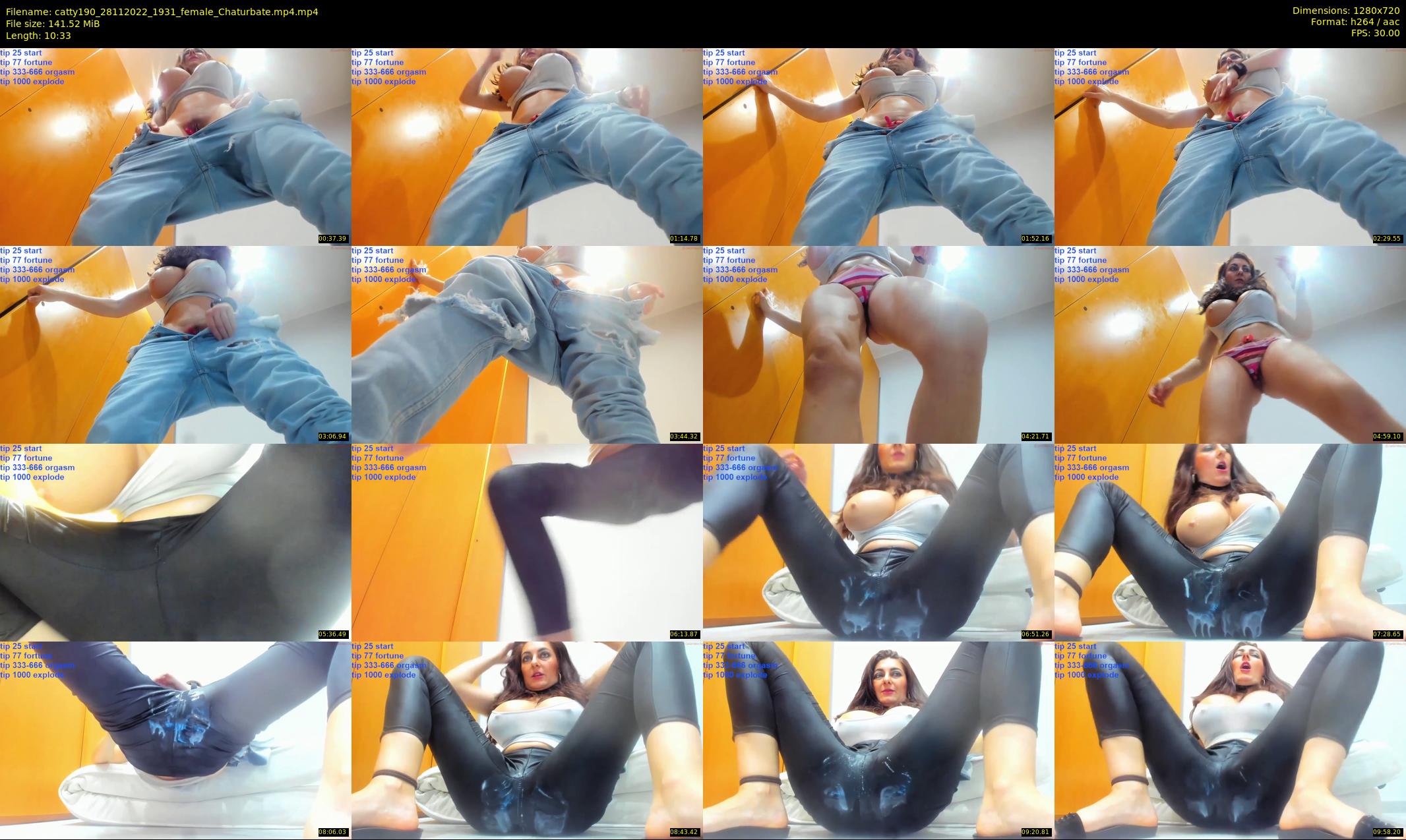 catty190 — 11 minute Chaturbate female cam show recording, 720p, Nov 28, 2022
