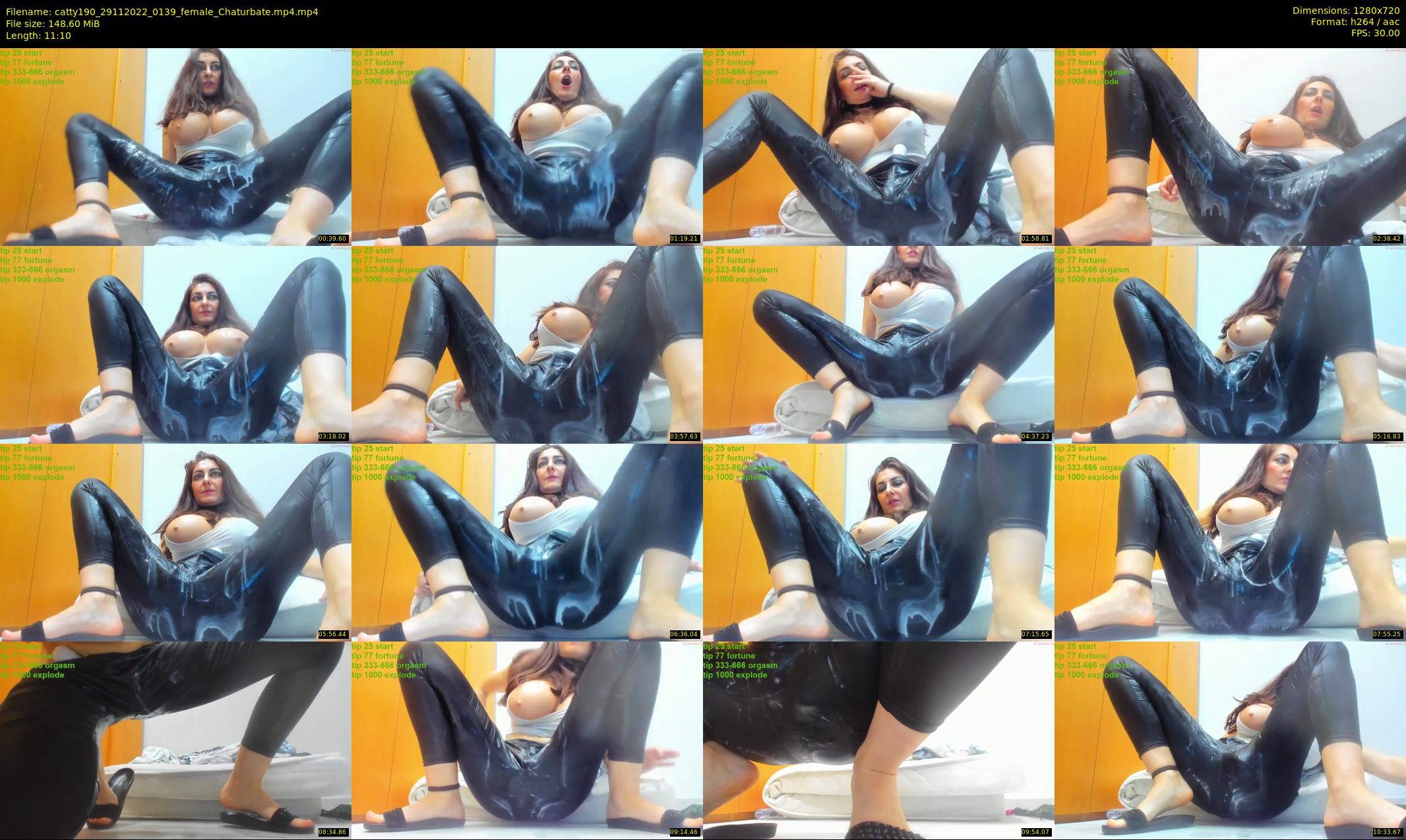catty190 — 12 minute Chaturbate female cam show recording, 720p, Nov 29, 2022