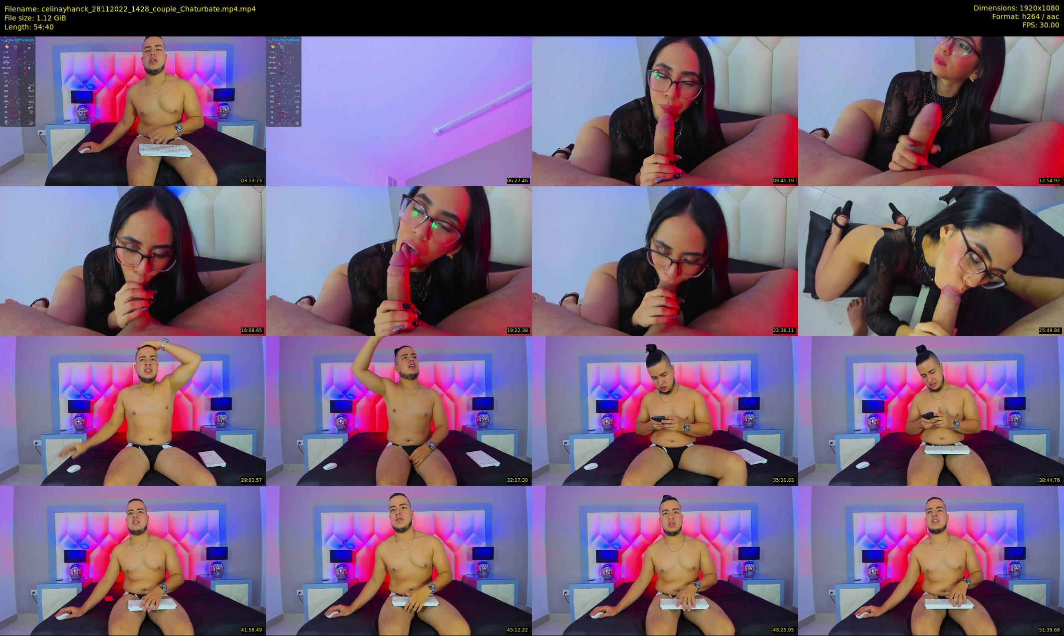 celinayhanck — 55 minute Chaturbate couple cam show recording, 1080p, Nov 28, 2022