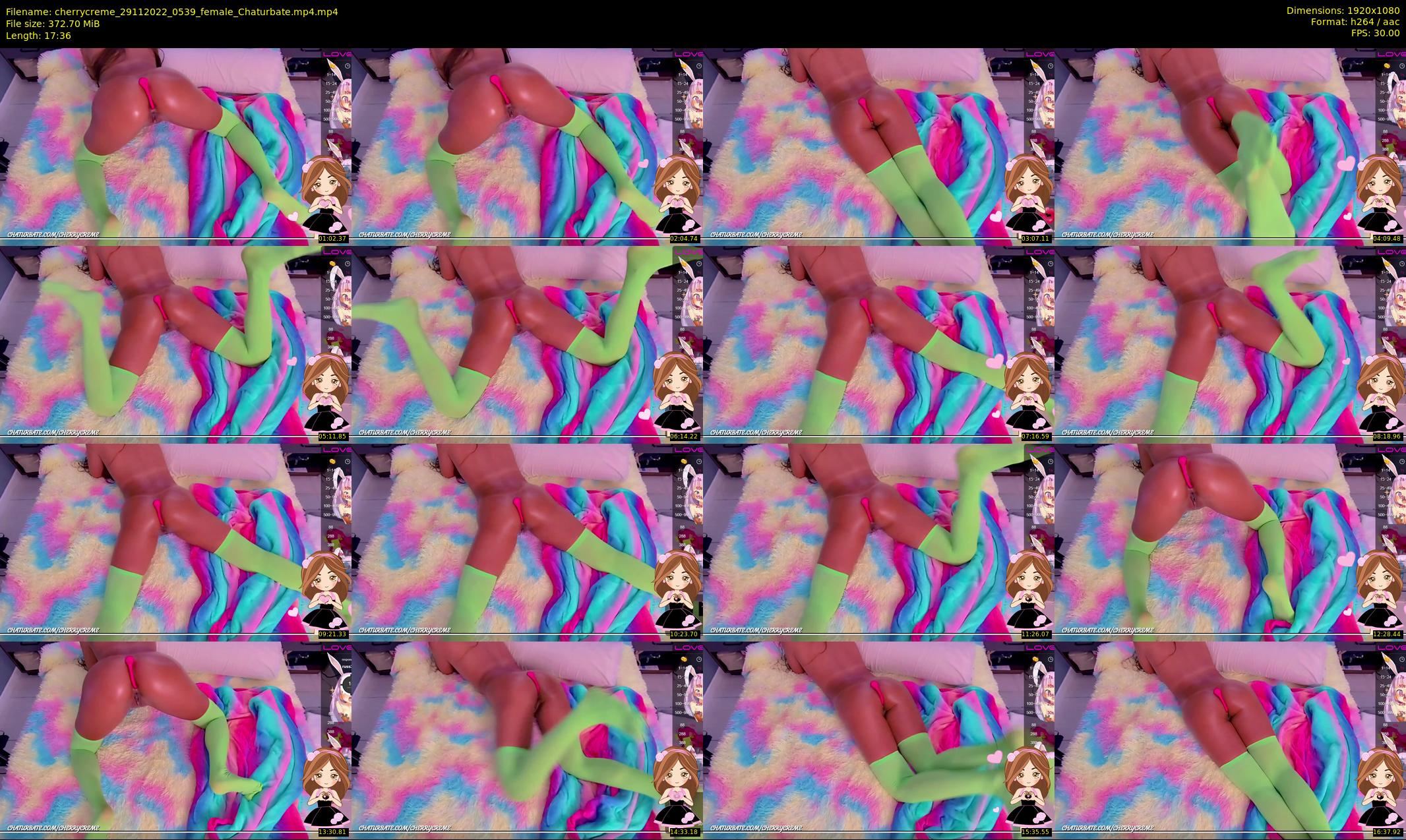 cherrycreme — 18 minute Chaturbate female cam show recording, 1080p, Nov 29, 2022