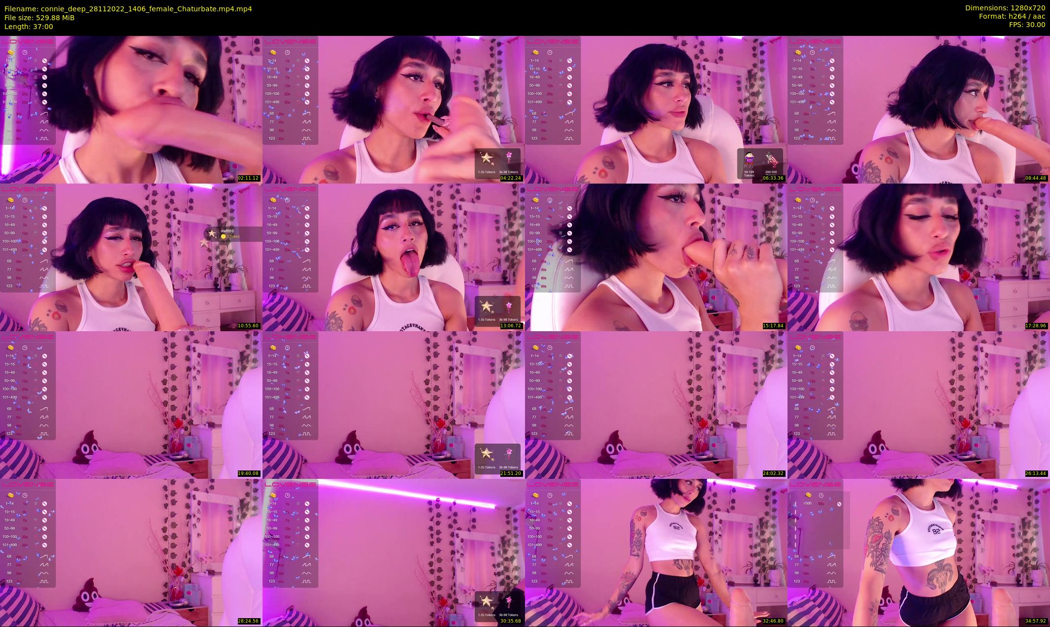connie_deep — 37 minute Chaturbate female cam show recording, 720p, Nov 28, 2022