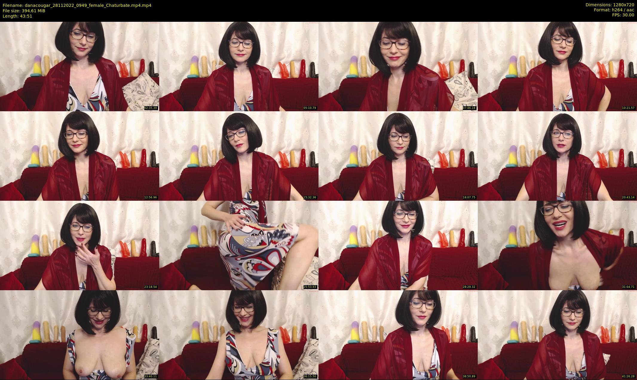 danacougar — 44 minute Chaturbate female cam show recording, 720p, Nov 28, 2022