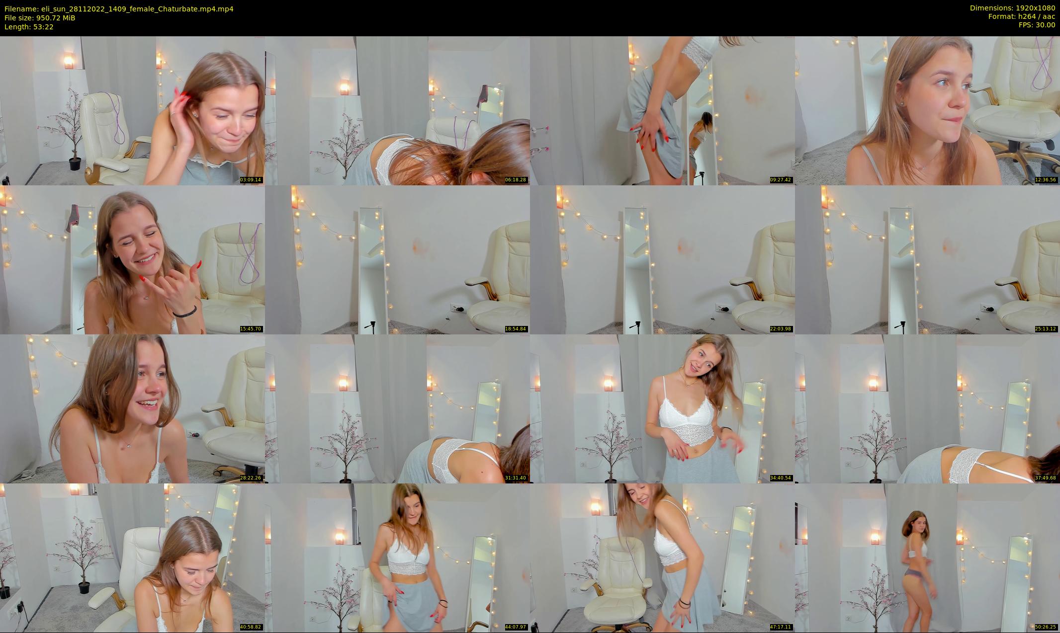 eli_sun — 54 minute Chaturbate female cam show recording, 1080p, Nov 28, 2022