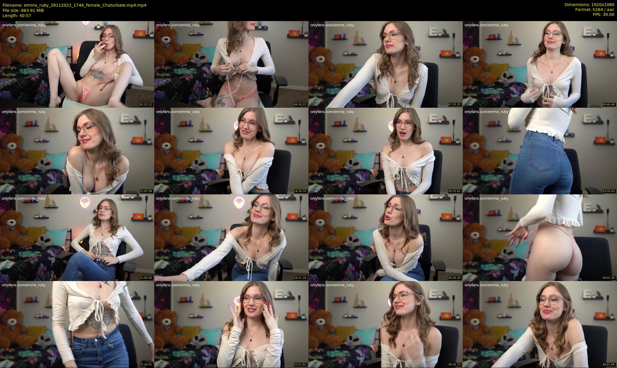 emma_ruby — 41 minute Chaturbate female cam show recording, 1080p, Nov 28, 2022