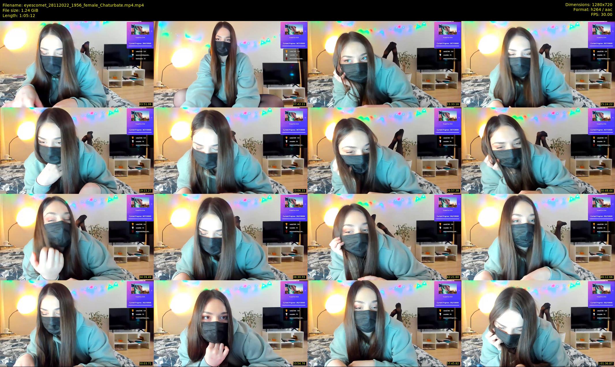 eyescomet — 66 minute Chaturbate female cam show recording, 720p, Nov 28, 2022