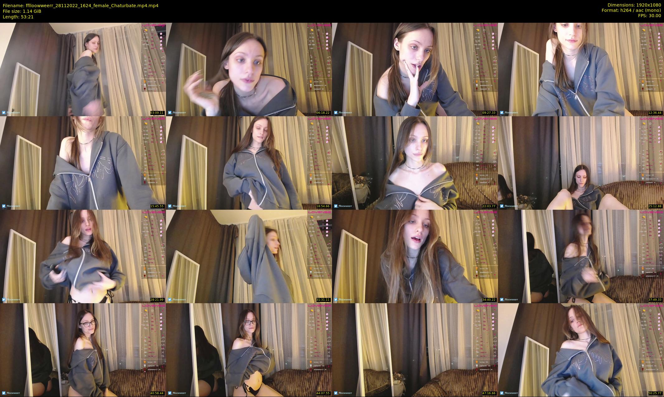 fflloowweerr — 54 minute Chaturbate couple cam show recording, 1080p, Nov 28, 2022