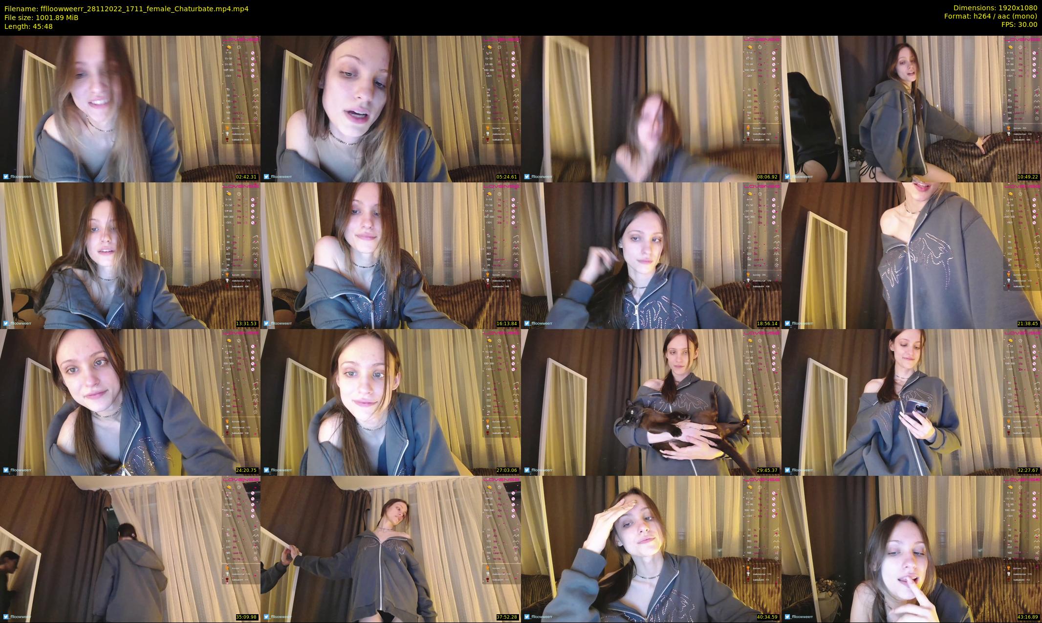 fflloowweerr — 46 minute Chaturbate couple cam show recording, 1080p, Nov 28, 2022