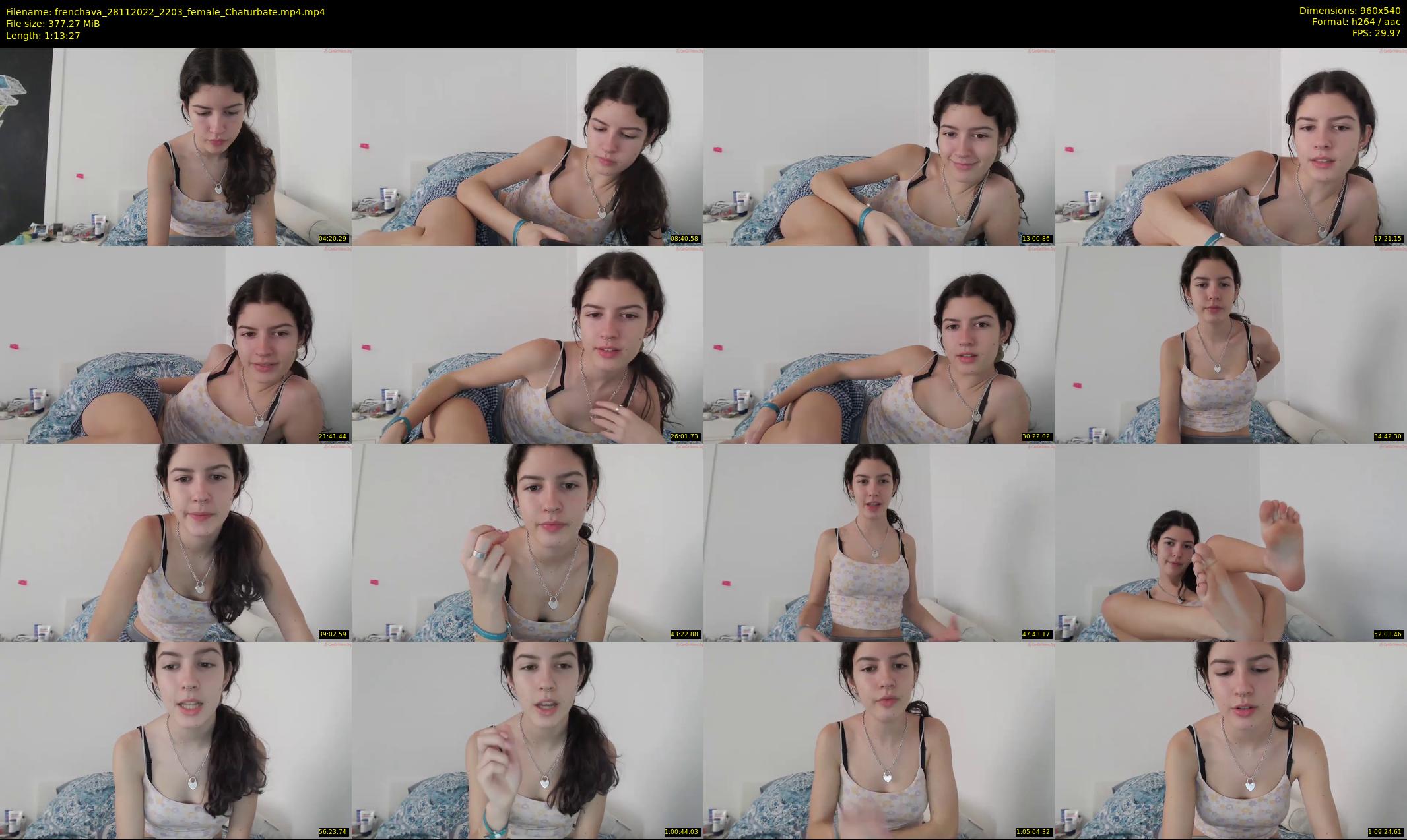 frenchava — 74 minute Chaturbate female cam show recording, 480p, Nov 28, 2022