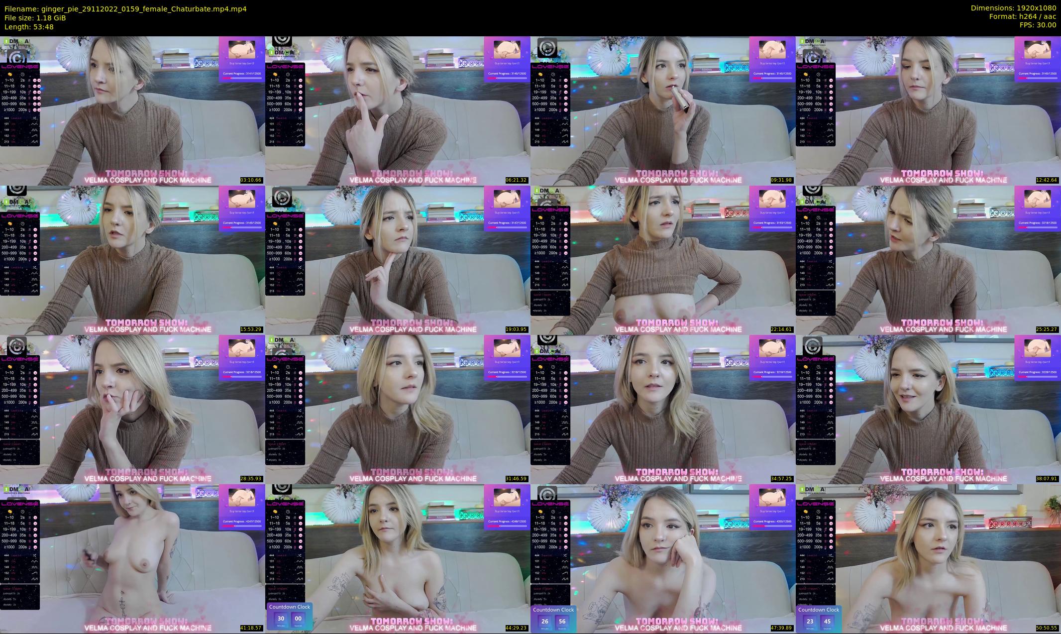 ginger_pie — 54 minute Chaturbate female cam show recording, 1080p, Nov 29, 2022