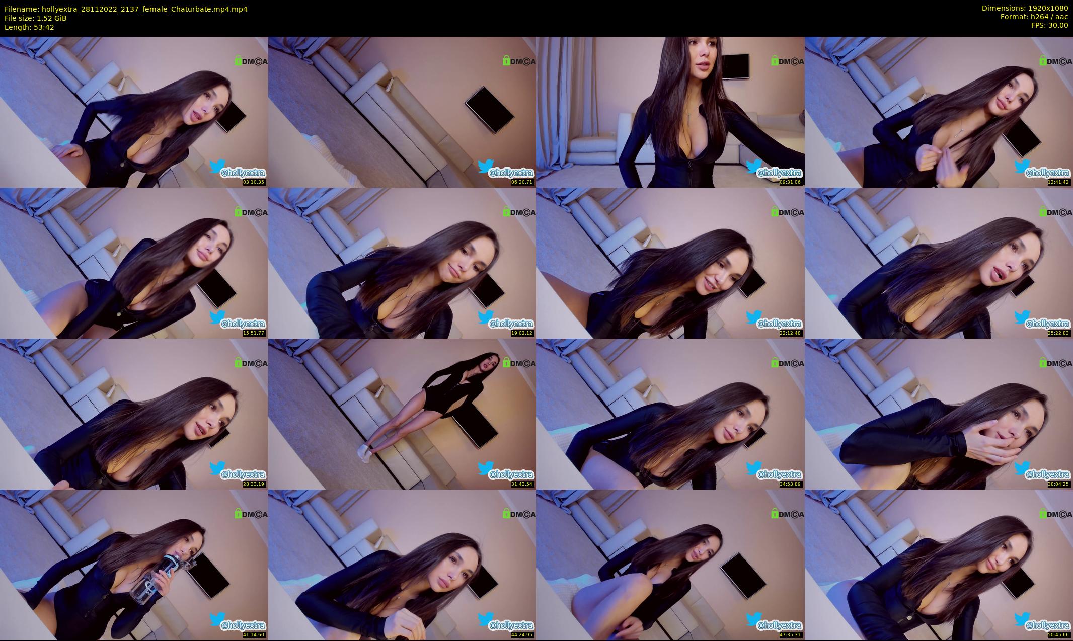hollyextra — 54 minute Chaturbate female cam show recording, 1080p, Nov 28, 2022