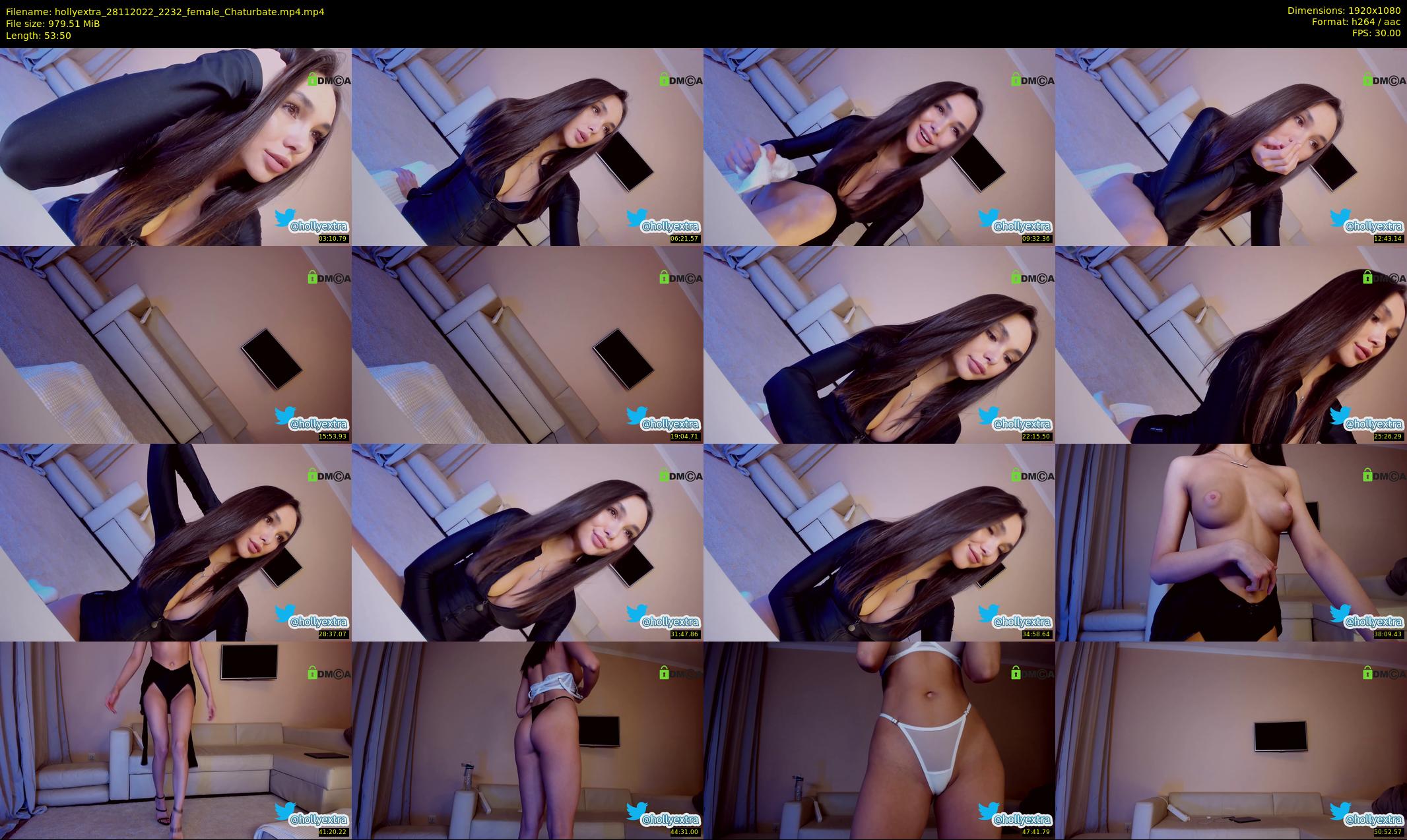hollyextra — 54 minute Chaturbate female cam show recording, 1080p, Nov 28, 2022