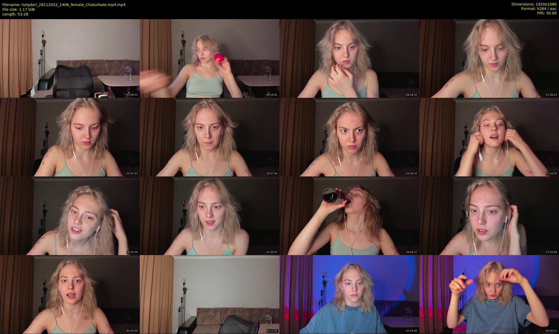 holydori — 54 minute Chaturbate female cam show recording, 1080p, Nov 28, 2022