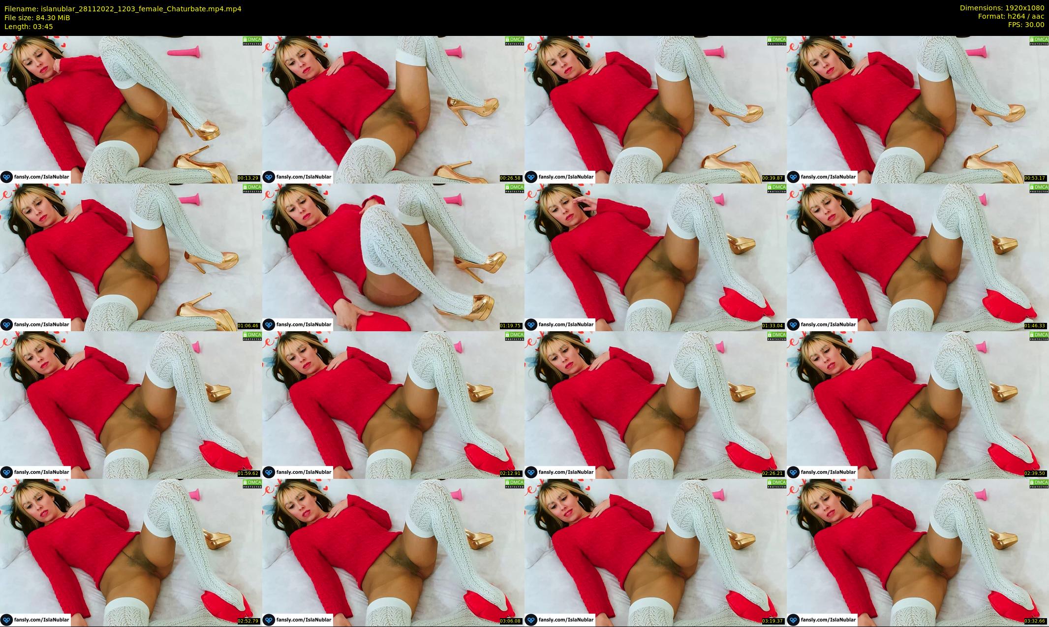 islanublar — 4 minute Chaturbate female cam show recording, 1080p, Nov 28, 2022