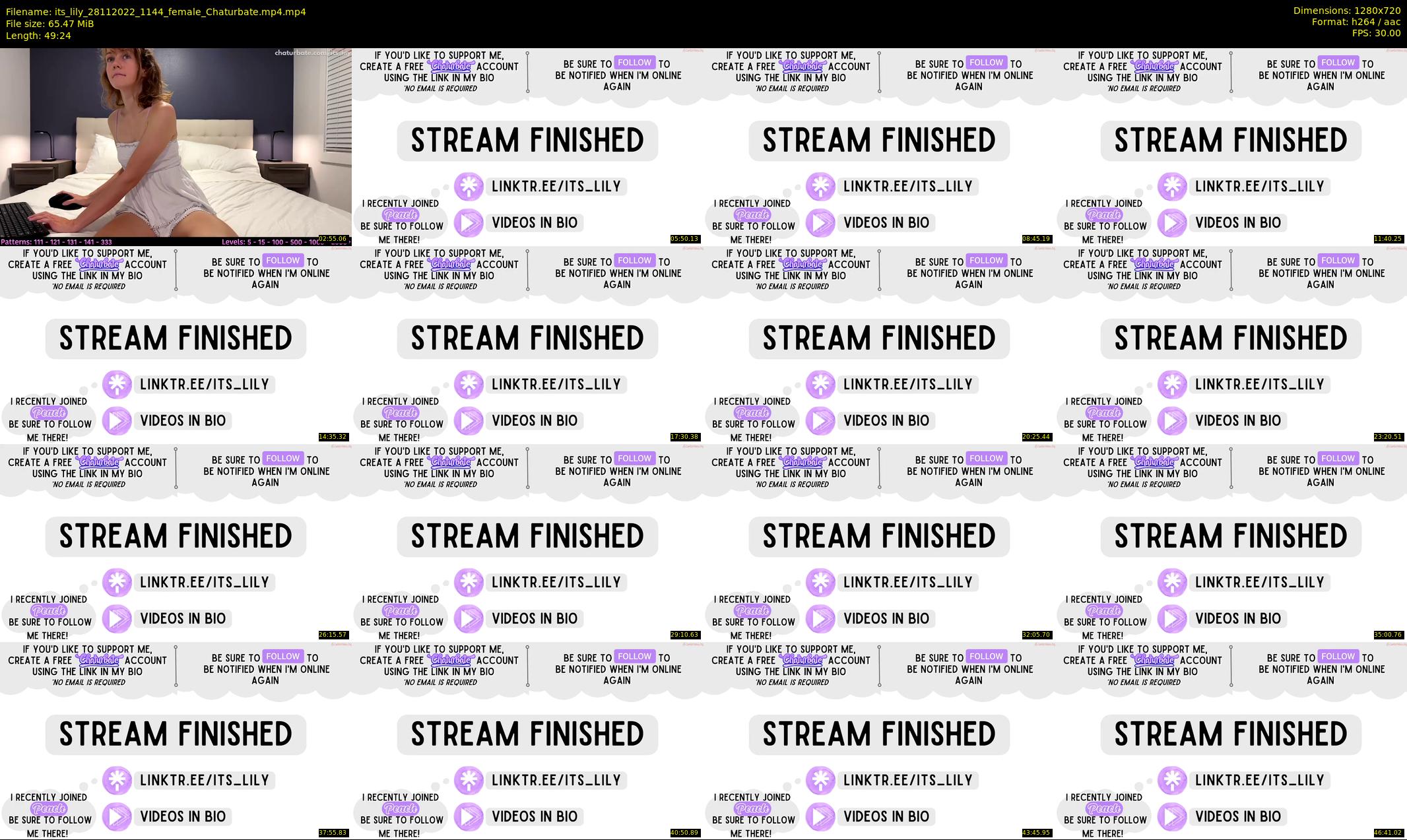 its_lily — 50 minute Chaturbate female cam show recording, 720p, Nov 28, 2022