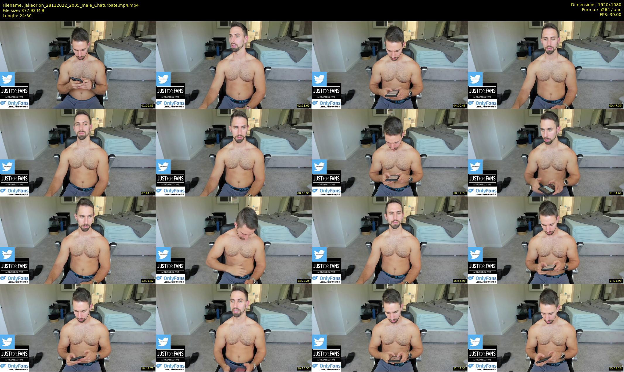 jakeorion — 25 minute Chaturbate male cam show recording, 1080p, Nov 28, 2022