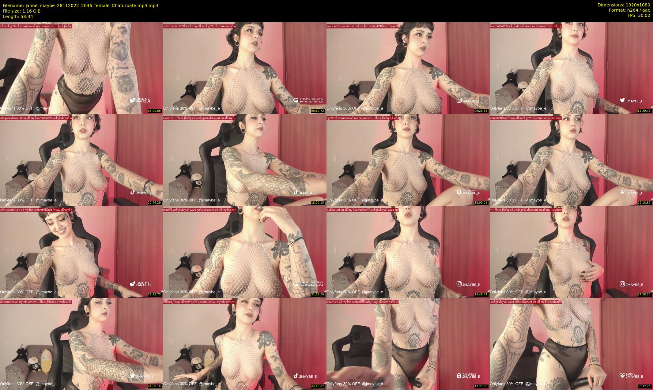 janne_maybe — 54 minute Chaturbate female cam show recording, 1080p, Nov 28, 2022