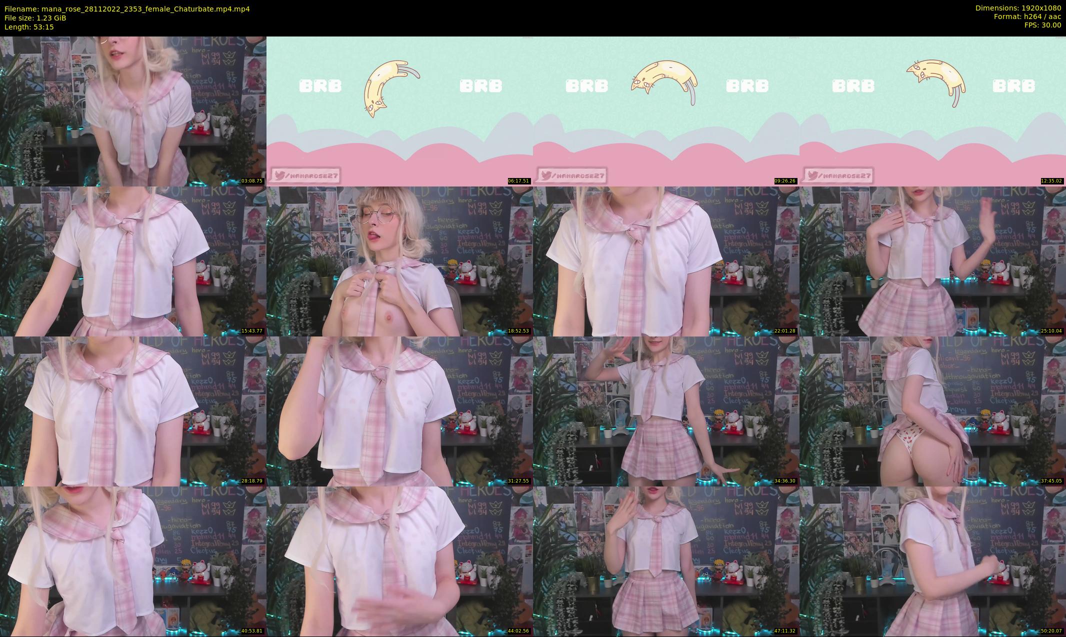 mana_rose — 54 minute Chaturbate female cam show recording, 1080p, Nov 28, 2022