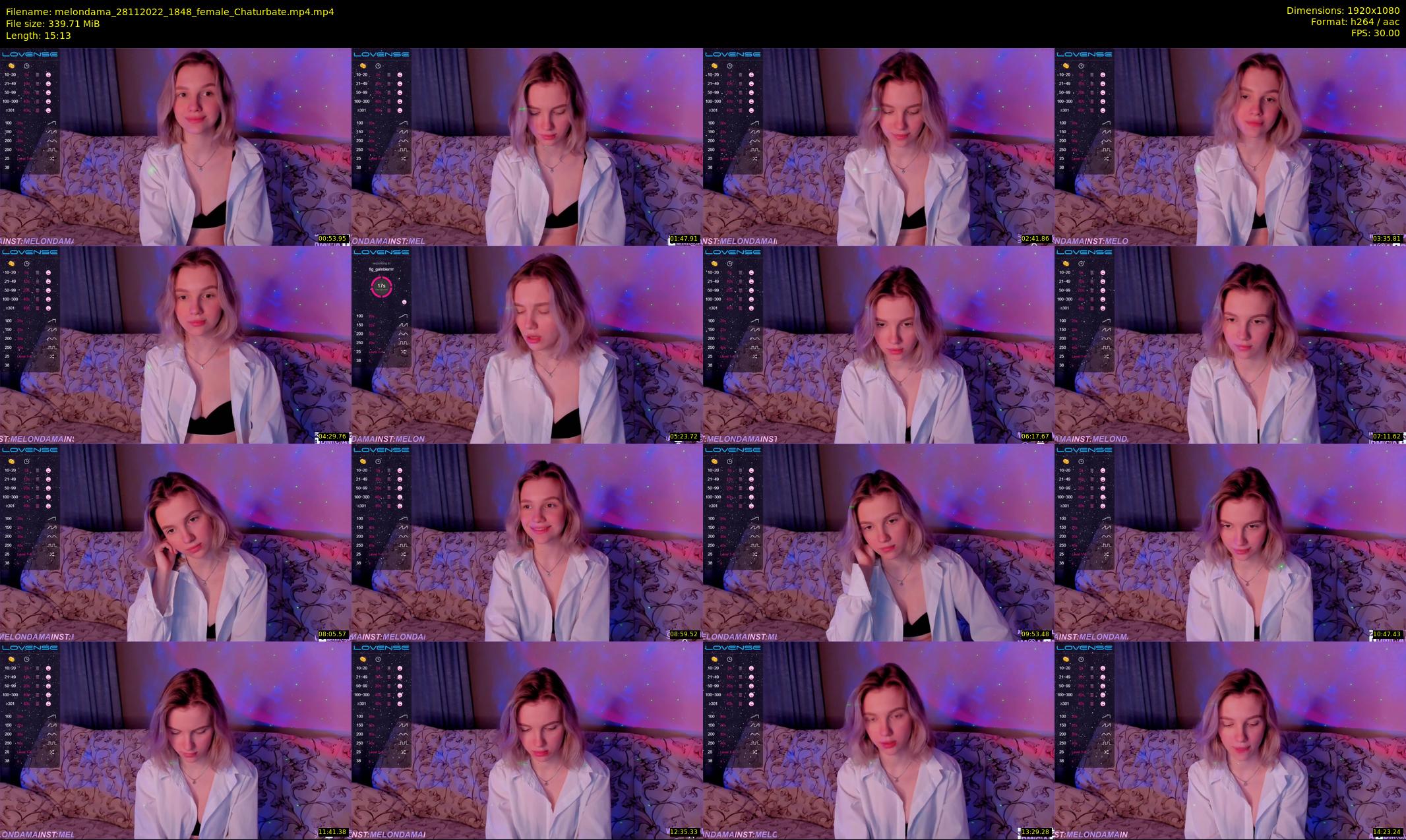melondama — 16 minute Chaturbate female cam show recording, 1080p, Nov 28, 2022