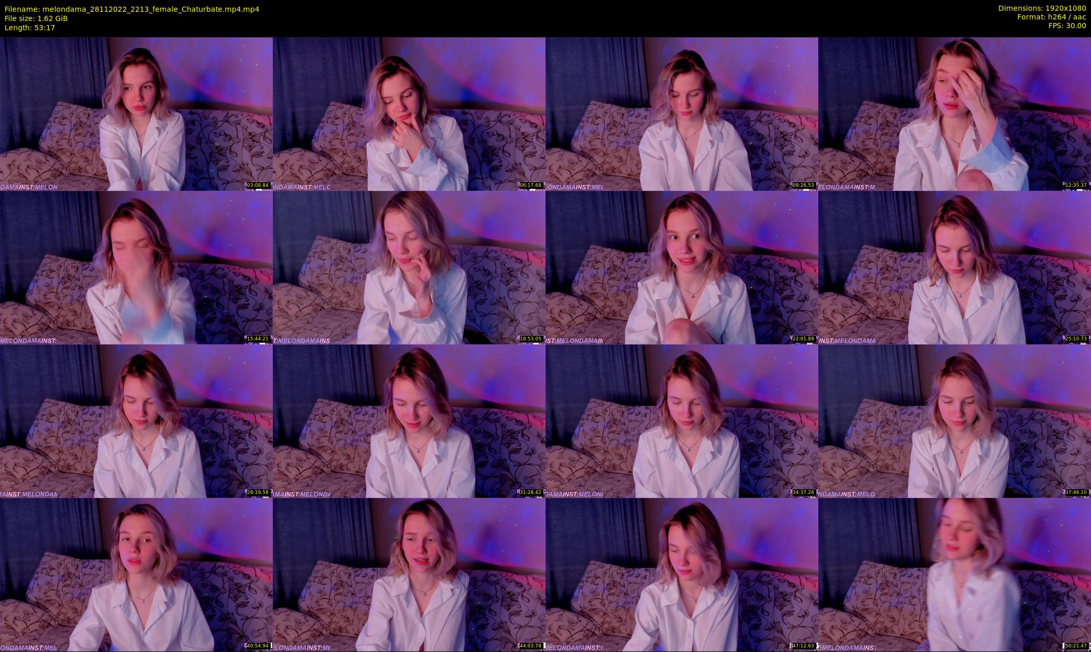 melondama — 54 minute Chaturbate female cam show recording, 1080p, Nov 28, 2022