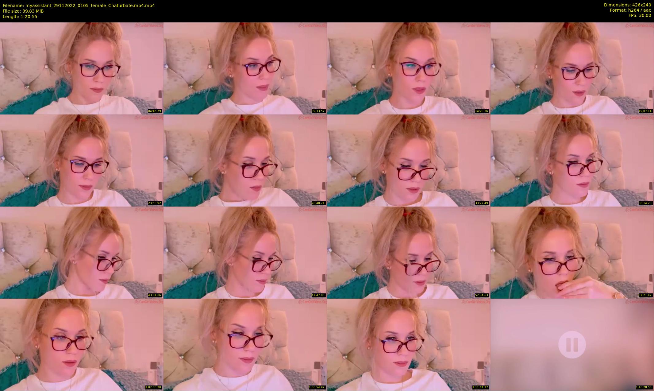 myassistant — 81 minute Chaturbate female cam show recording, SD, Nov 29, 2022