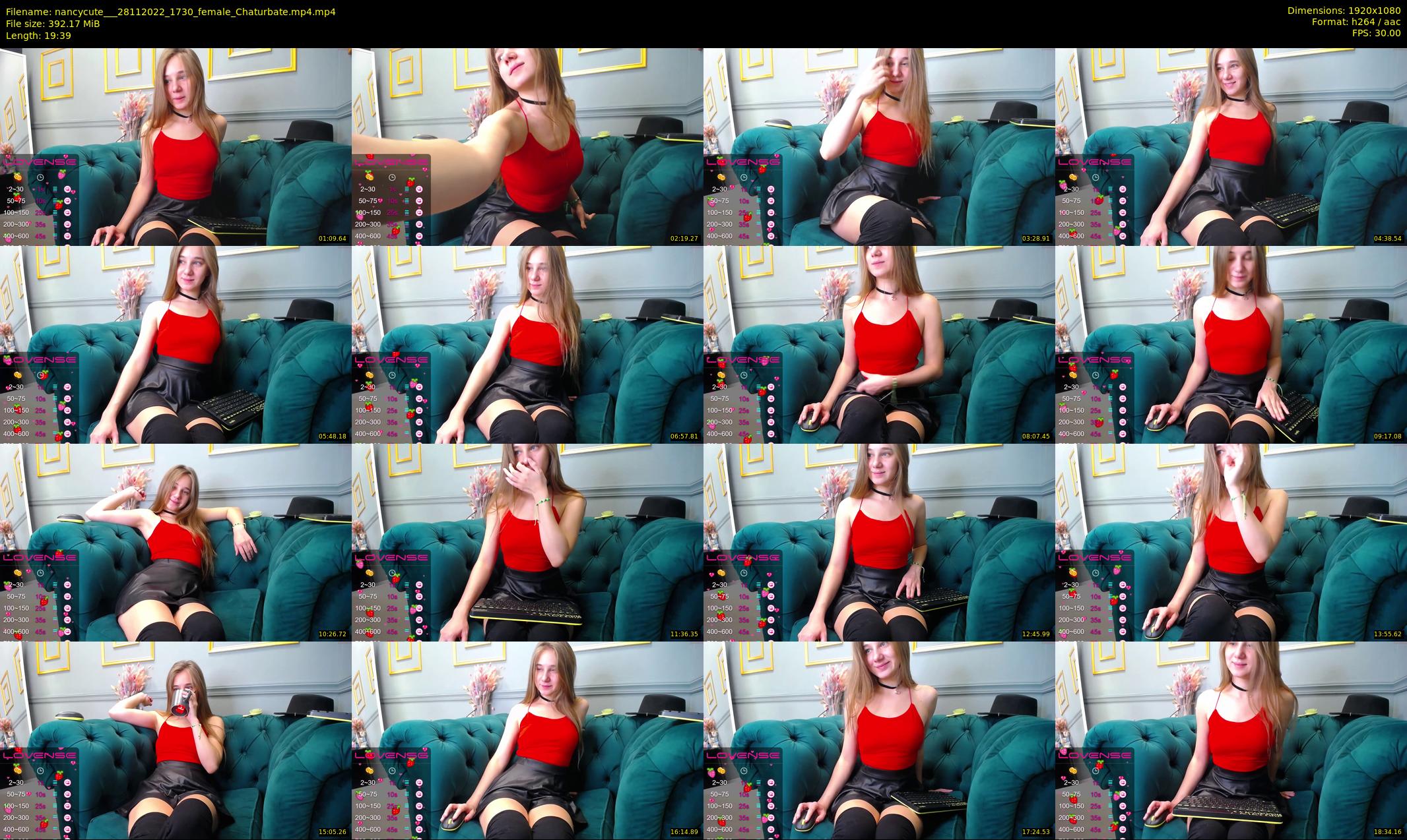 nancycute__ — 20 minute Chaturbate female cam show recording, 1080p, Nov 28, 2022