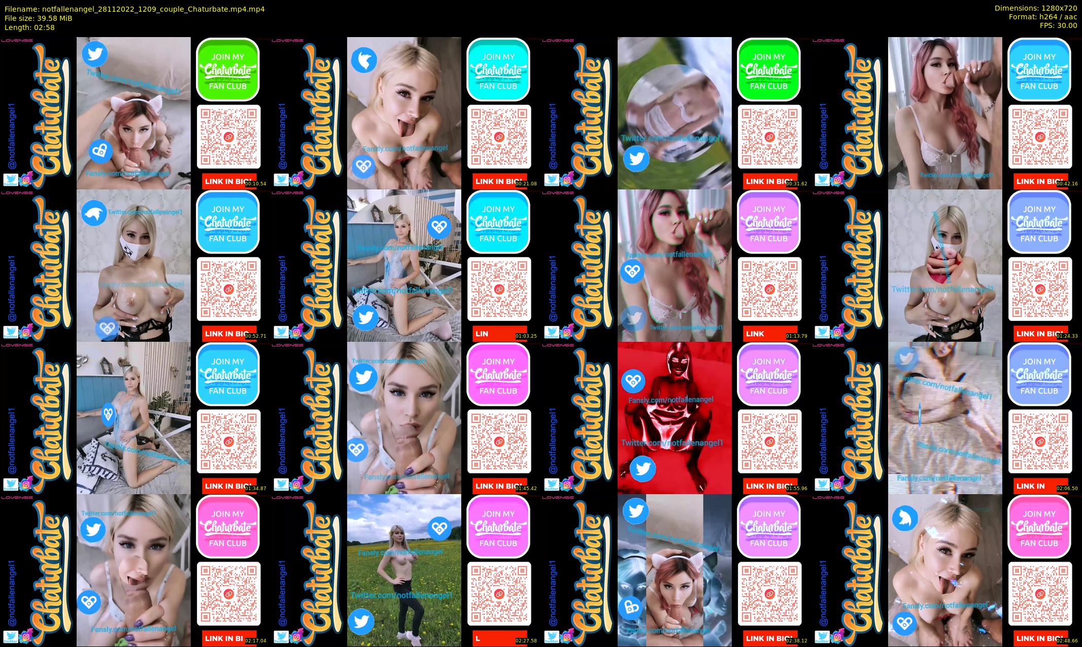 notfallenangel — 3 minute Chaturbate couple cam show recording, 720p, Nov 28, 2022