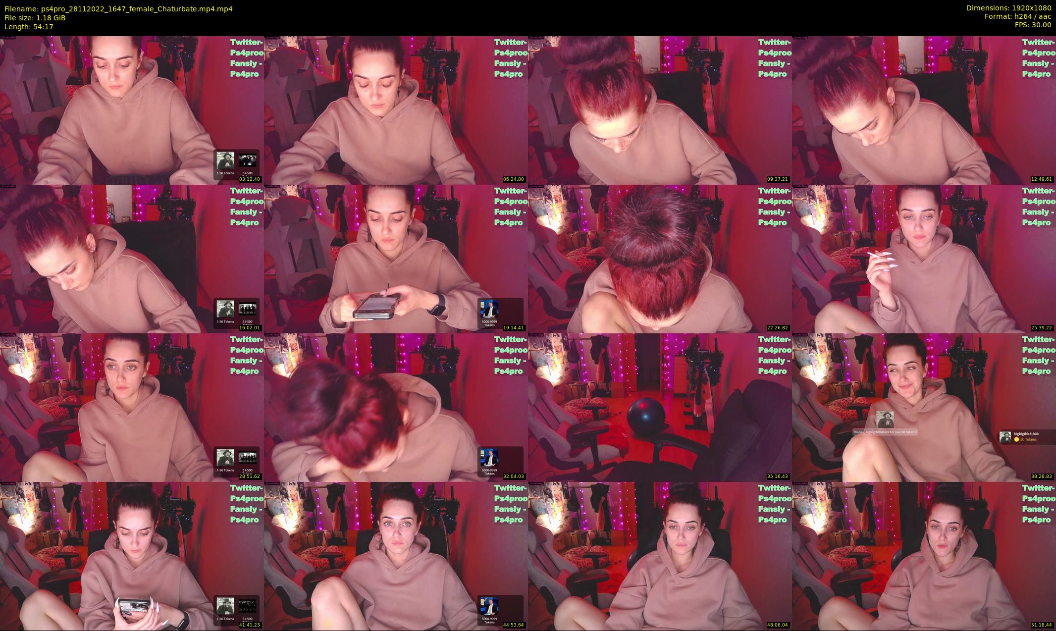 ps4pro — 55 minute Chaturbate female cam show recording, 1080p, Nov 28, 2022