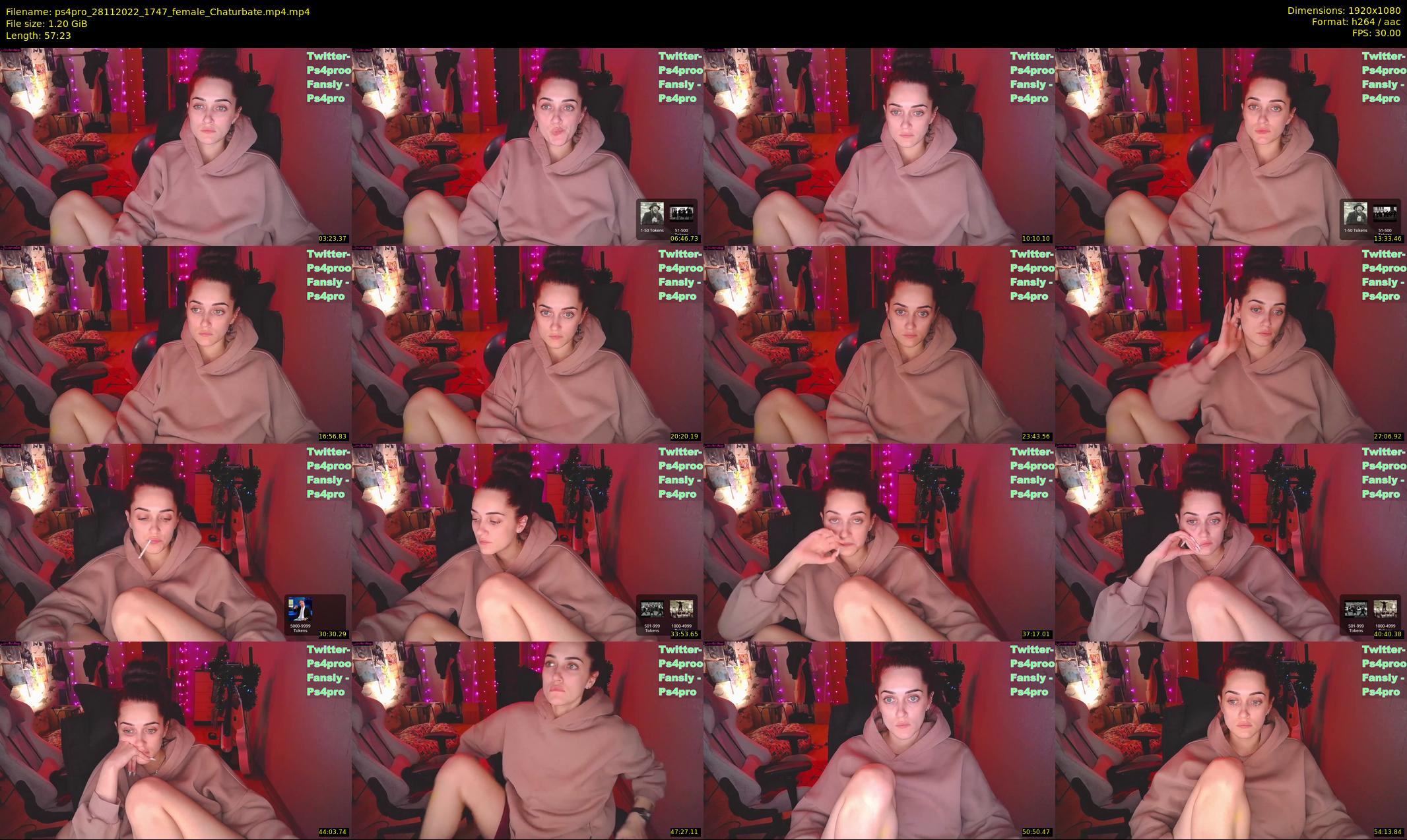 ps4pro — 58 minute Chaturbate female cam show recording, 1080p, Nov 28, 2022