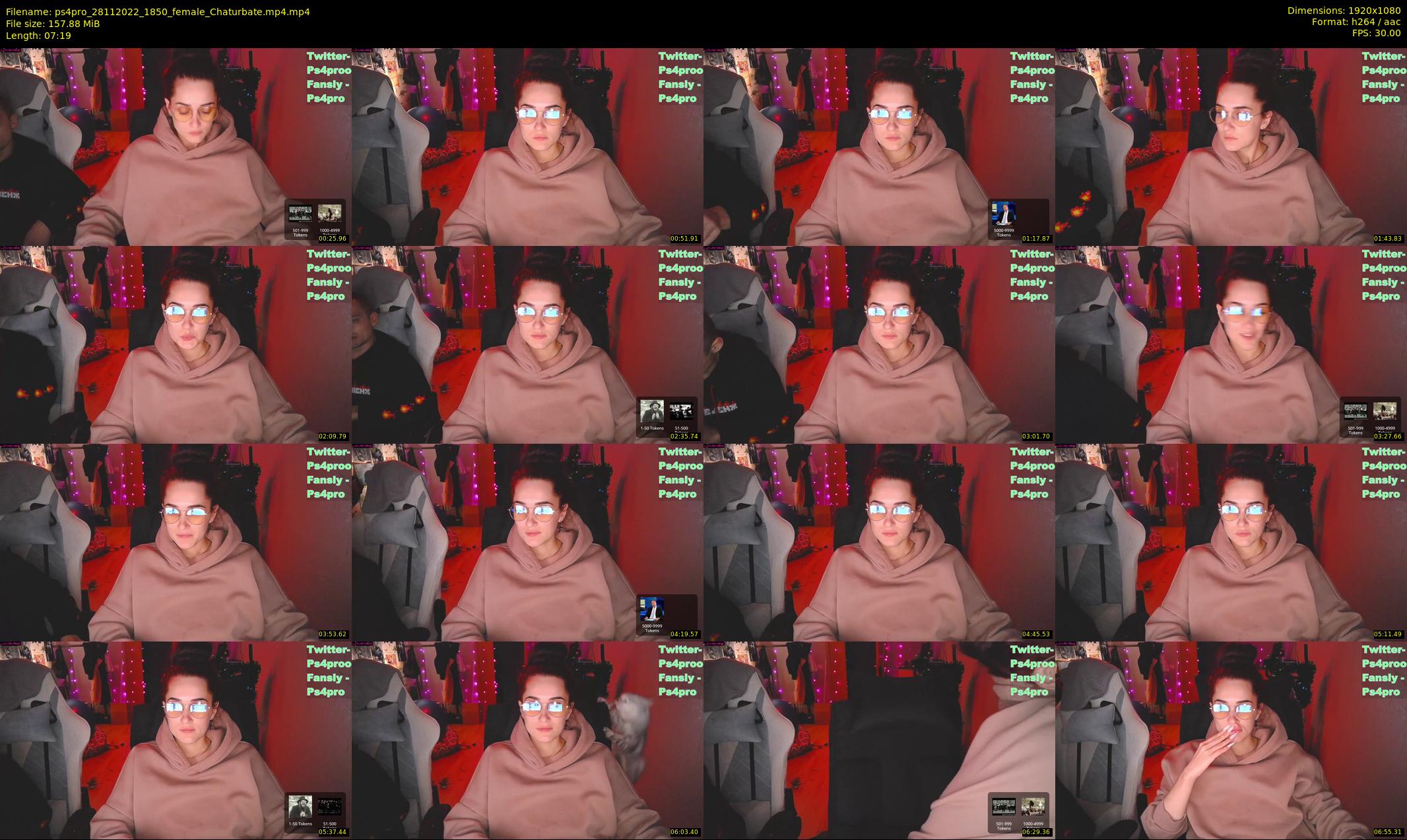 ps4pro — 8 minute Chaturbate female cam show recording, 1080p, Nov 28, 2022