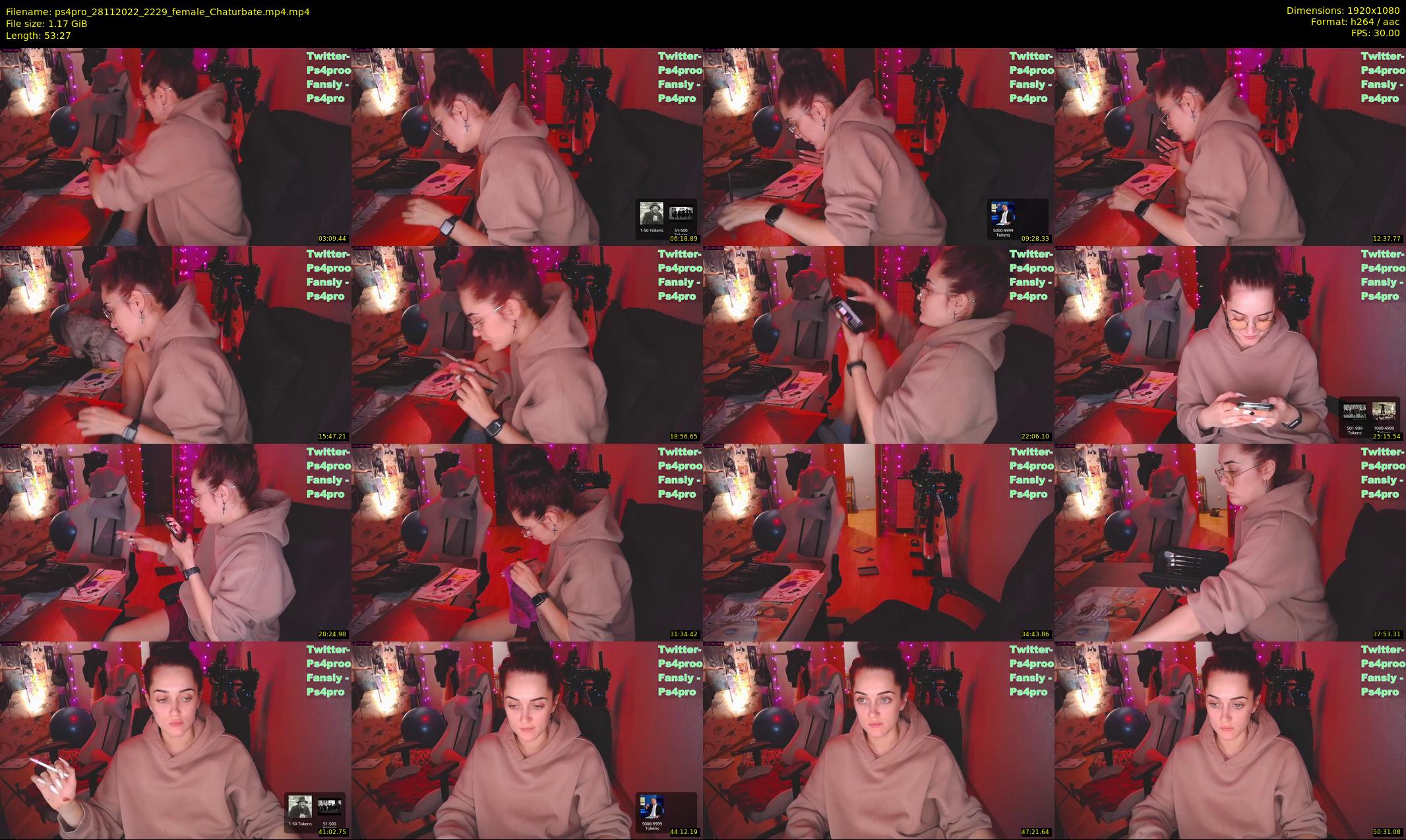 ps4pro — 54 minute Chaturbate female cam show recording, 1080p, Nov 28, 2022