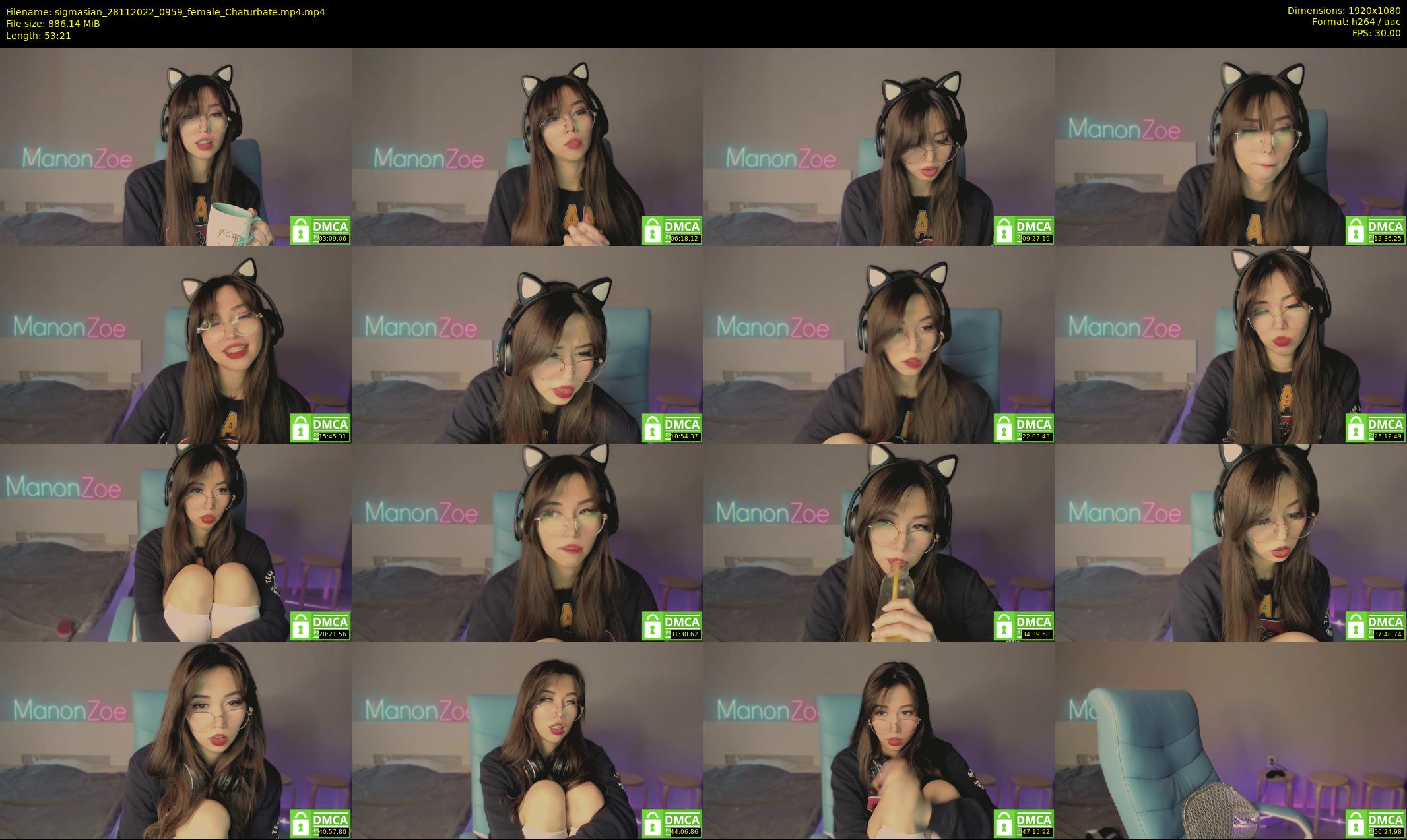 sigmasian — 54 minute Chaturbate female cam show recording, 1080p, Nov 28, 2022
