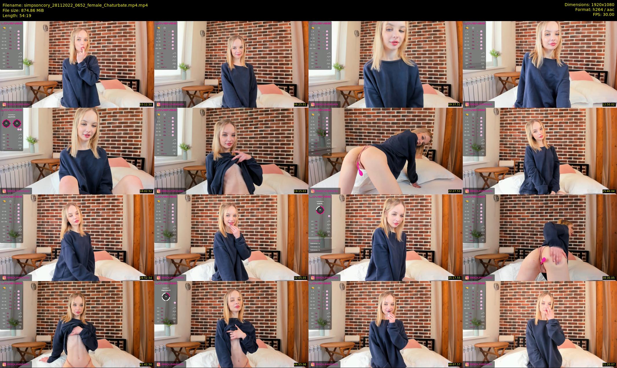 simpsoncory — 55 minute Chaturbate female cam show recording, 1080p, Nov 28, 2022