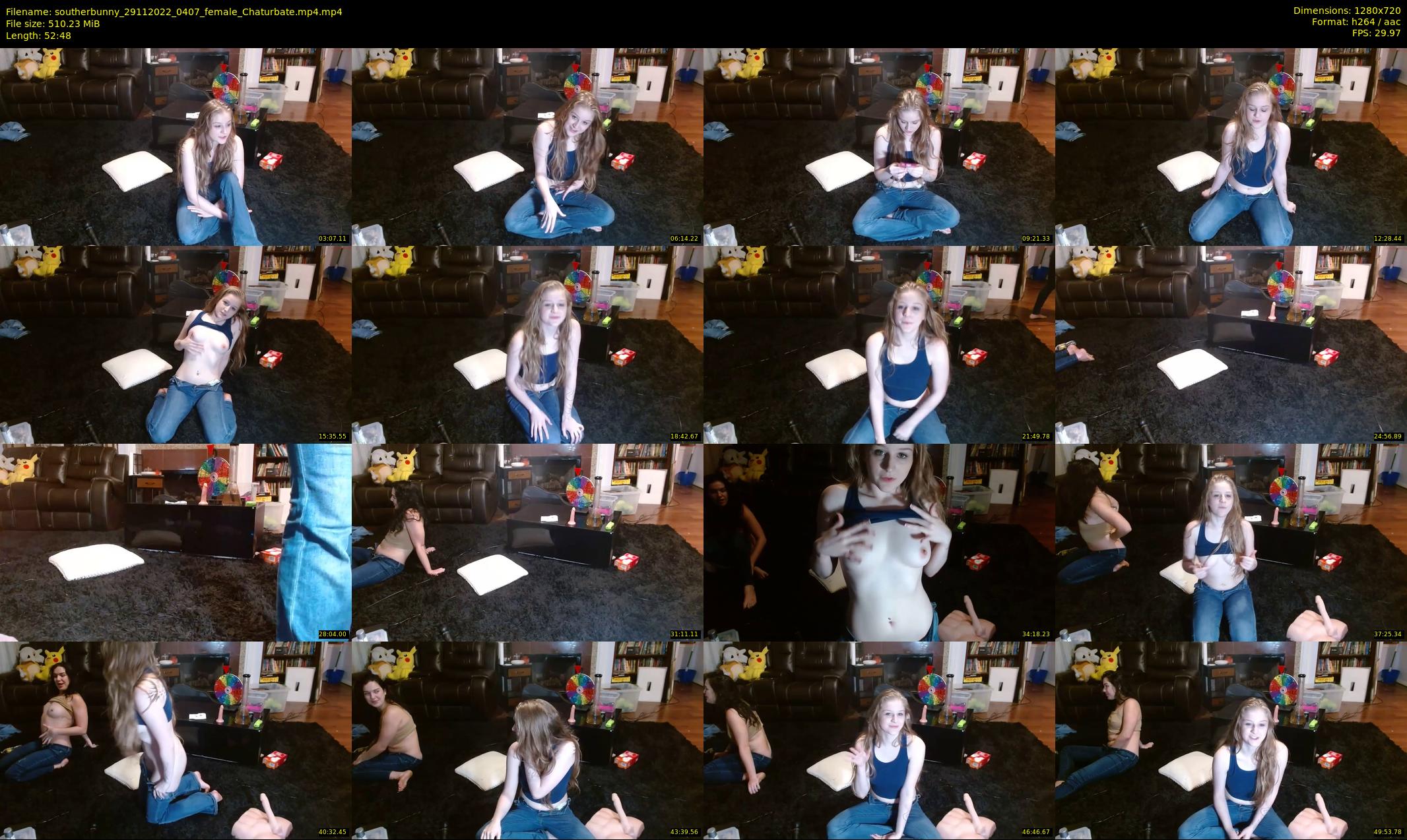 southerbunny — 53 minute Chaturbate female cam show recording, 720p, Nov 29, 2022