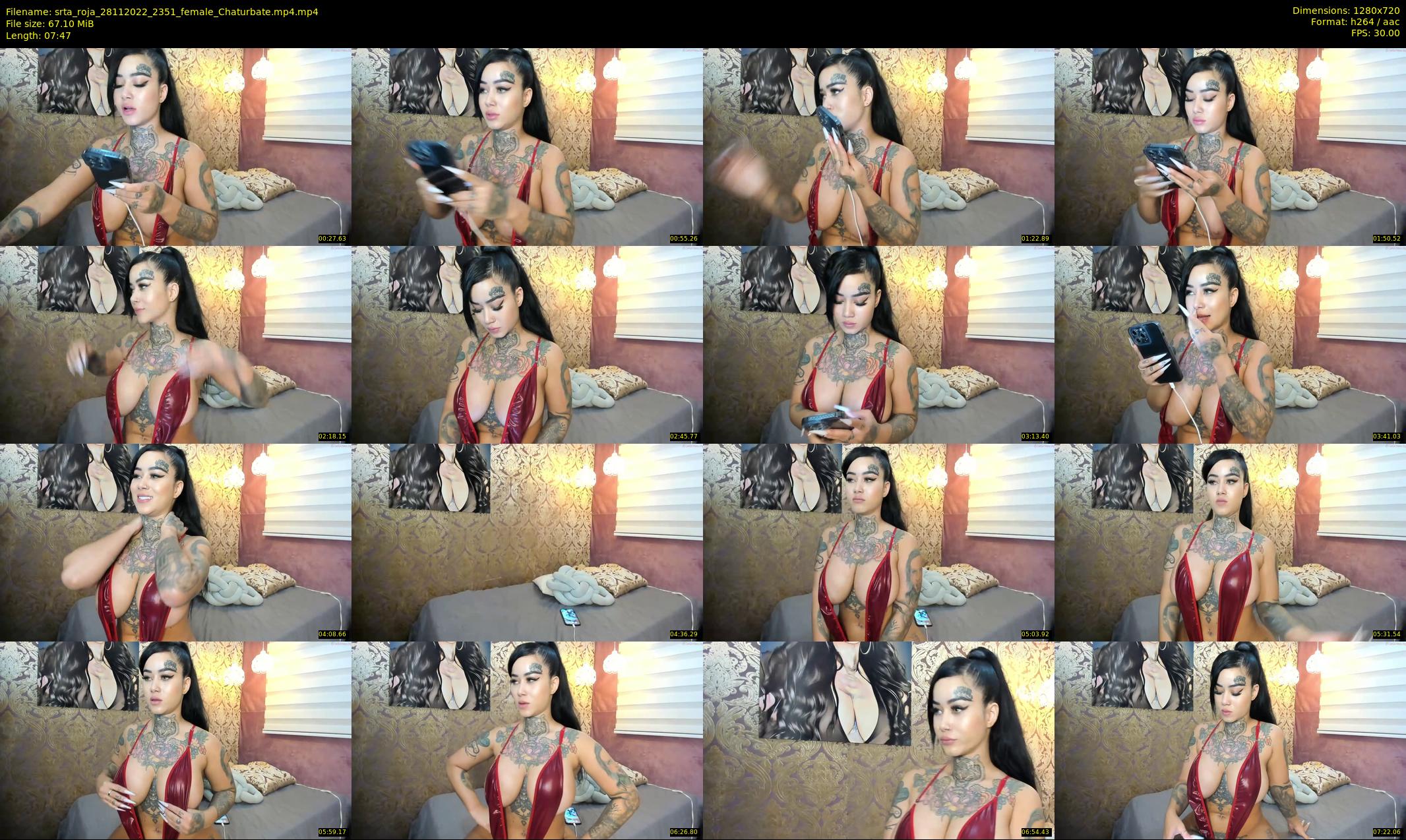 srta_roja — 8 minute Chaturbate female cam show recording, 720p, Nov 28, 2022