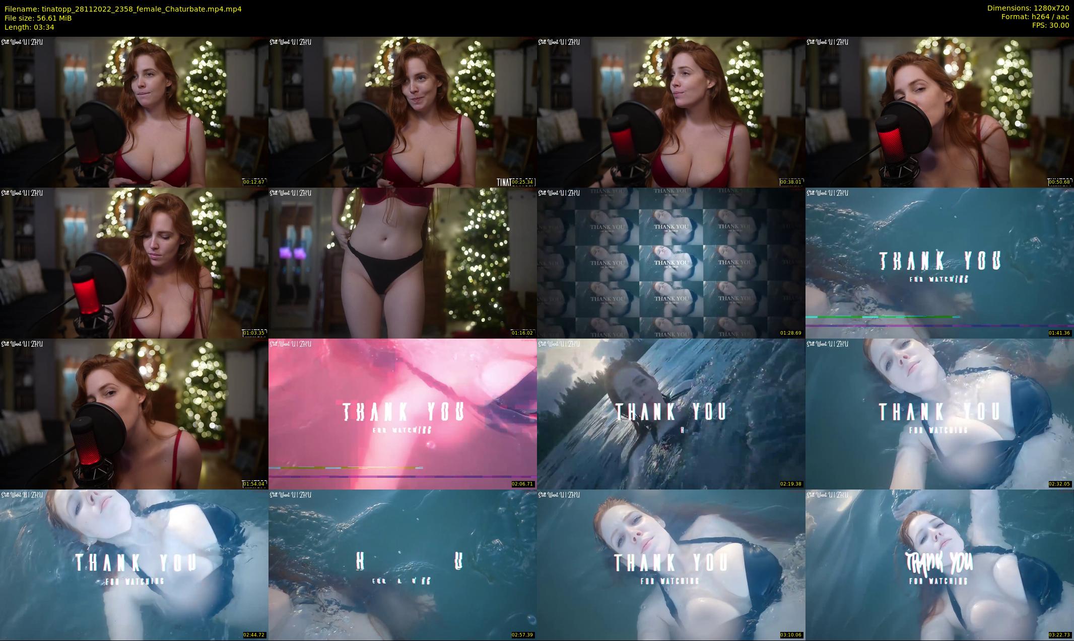 tinatopp — 4 minute Chaturbate female cam show recording, 720p, Nov 28, 2022
