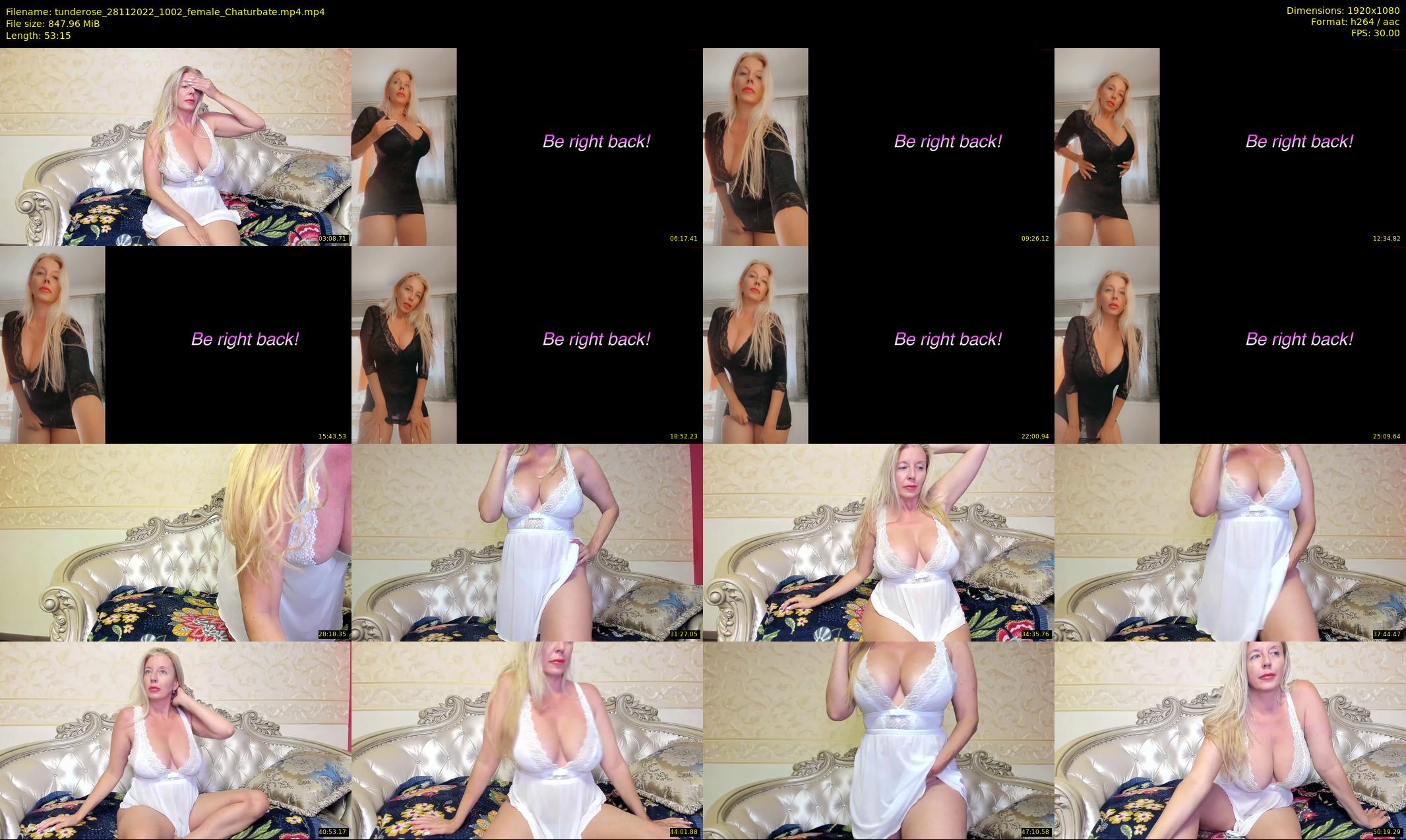 tunderose — 54 minute Chaturbate female cam show recording, 1080p, Nov 28, 2022