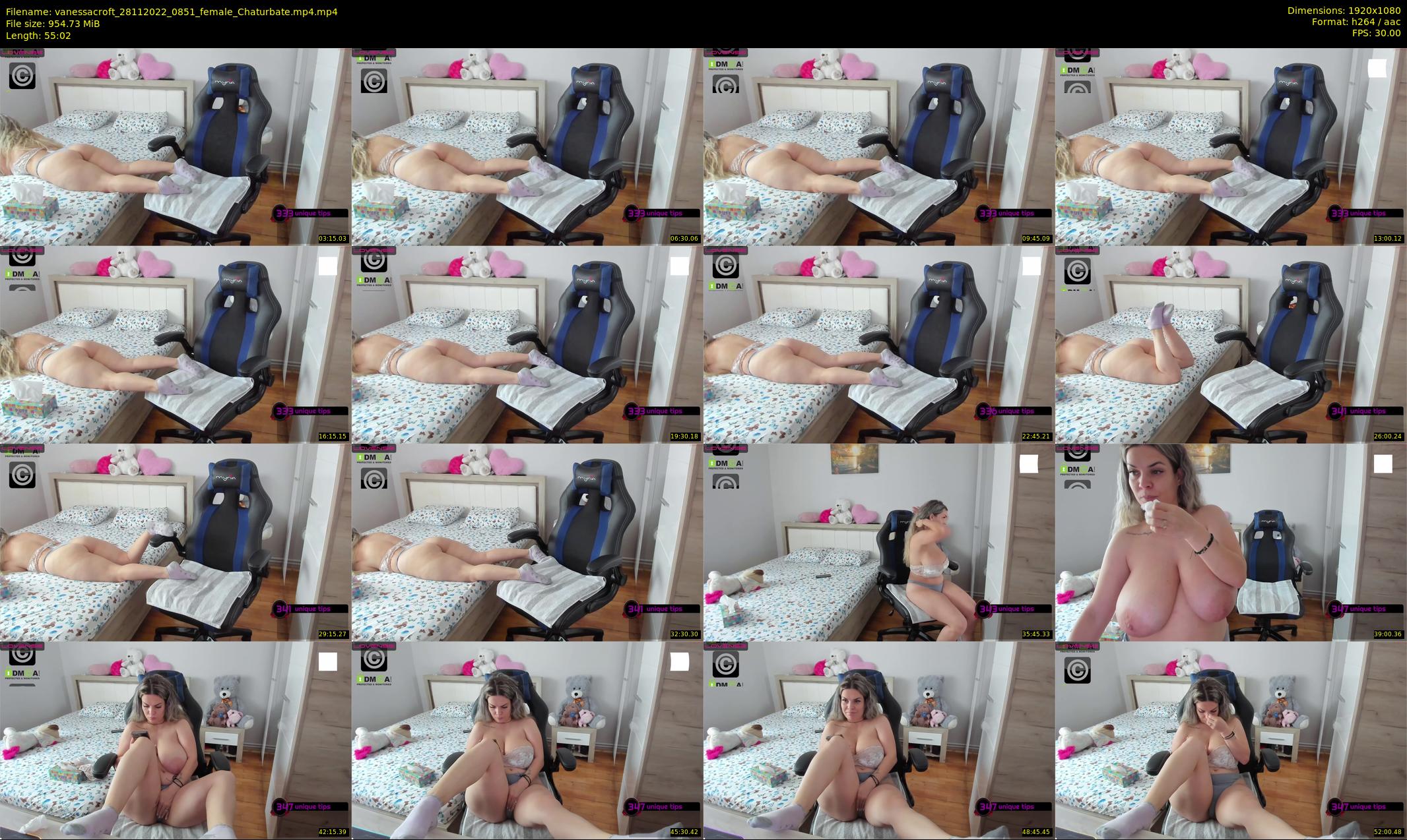 vanessacroft — 56 minute Chaturbate female cam show recording, 1080p, Nov 28, 2022