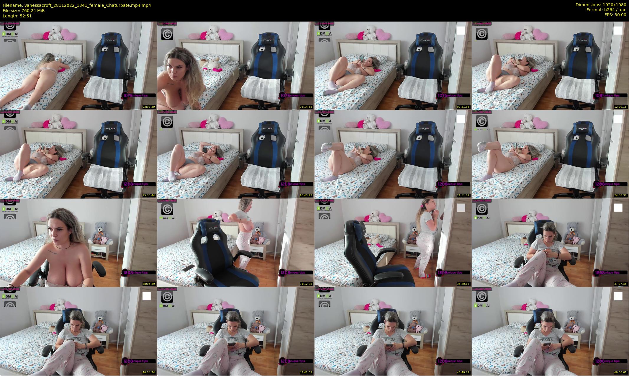 vanessacroft — 53 minute Chaturbate female cam show recording, 1080p, Nov 28, 2022