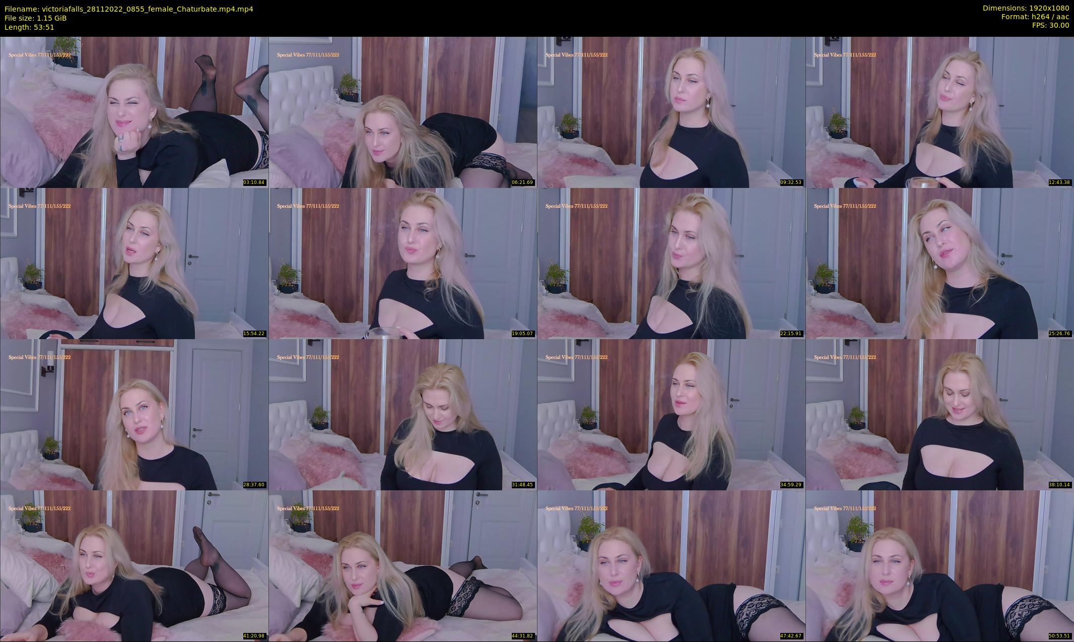 victoriafalls — 54 minute Chaturbate female cam show recording, 1080p, Nov 28, 2022