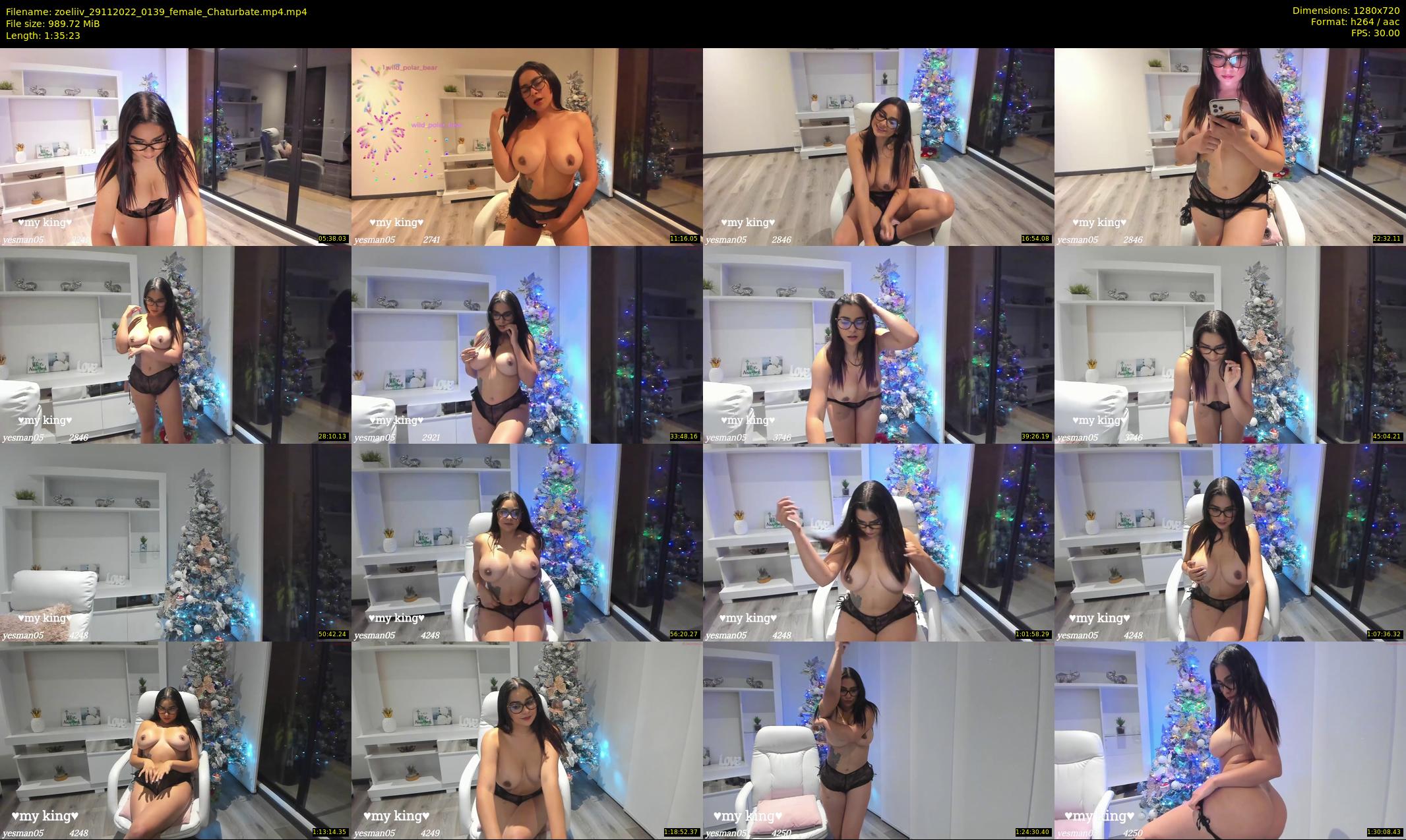 zoeliiv — 96 minute Chaturbate female cam show recording, 720p, Nov 29, 2022