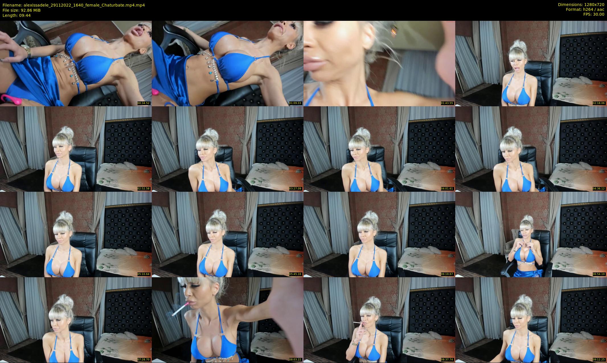 alexissadele — 10 minute Chaturbate female cam show recording, 720p, Nov 29, 2022