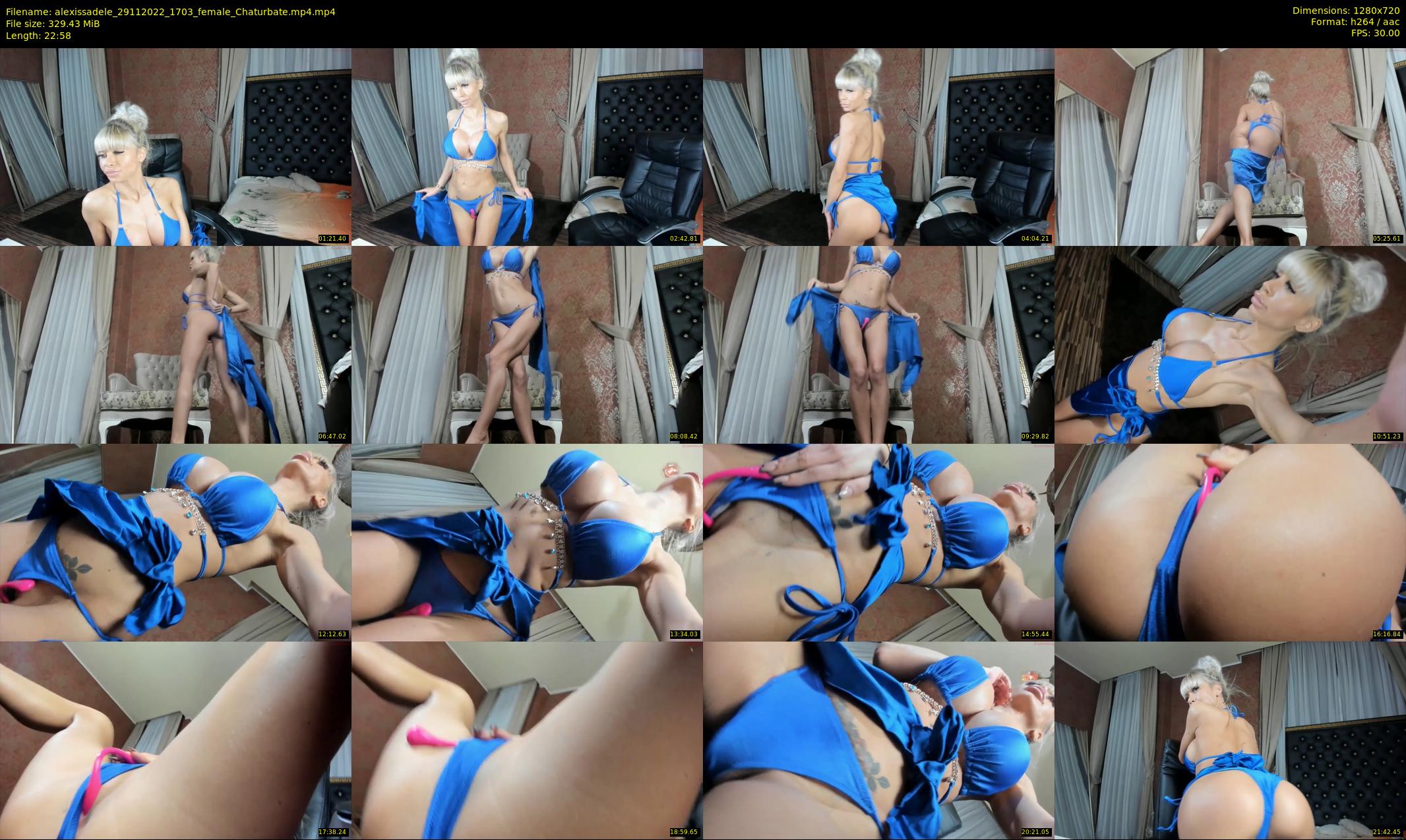 alexissadele — 23 minute Chaturbate female cam show recording, 720p, Nov 29, 2022