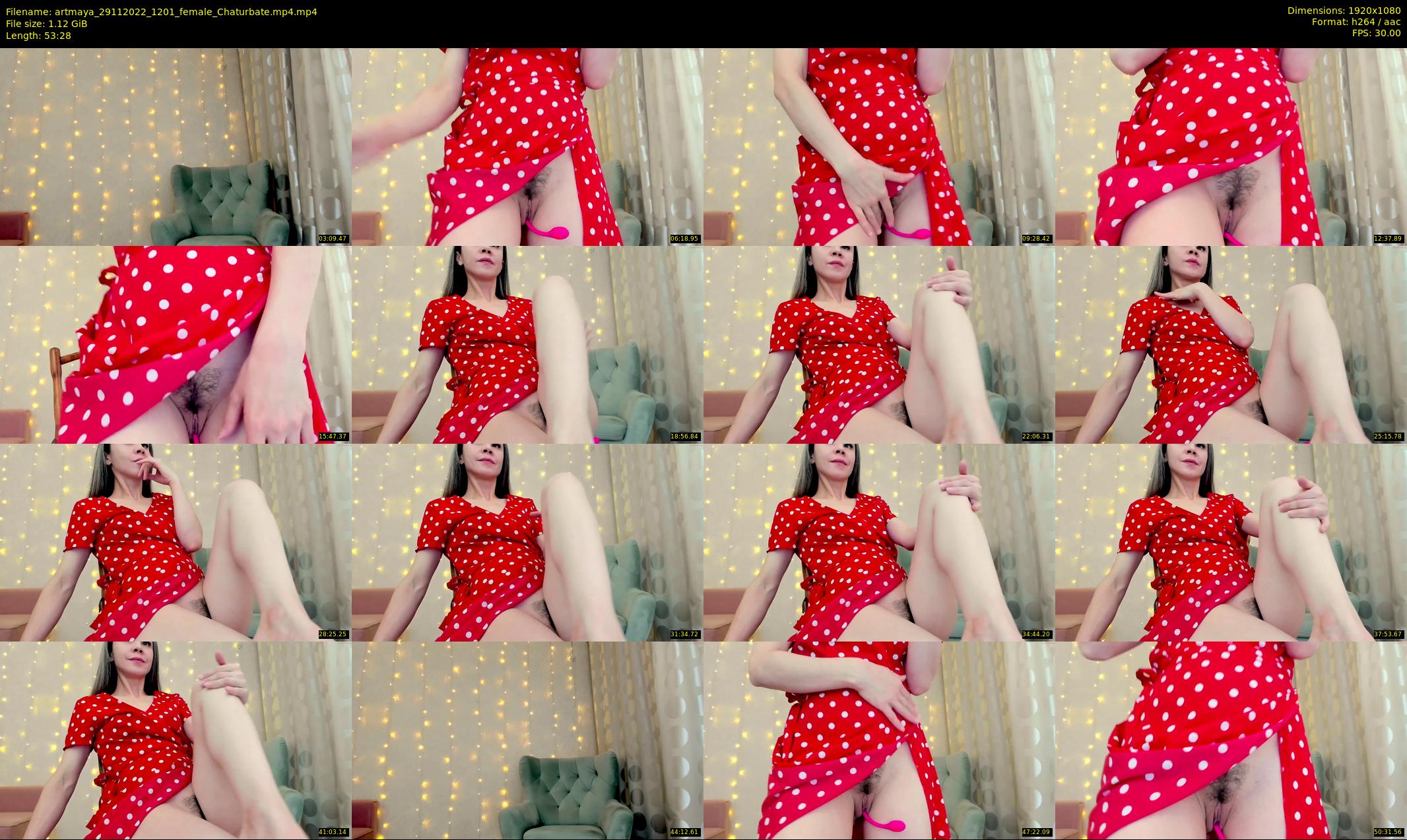 artmaya — 54 minute Chaturbate female cam show recording, 1080p, Nov 29, 2022