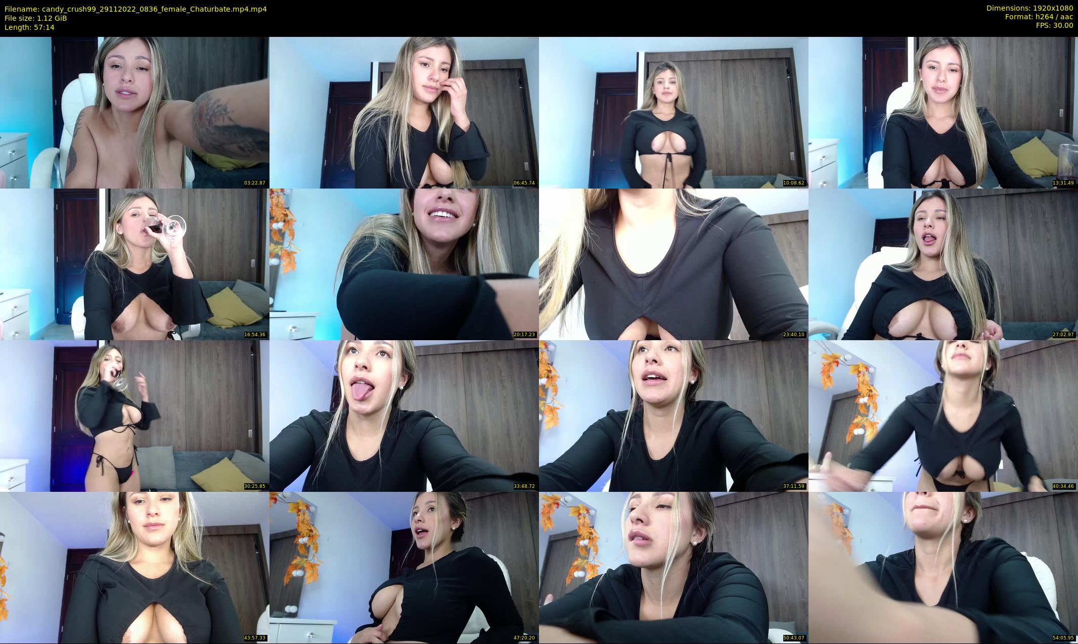 candy_crush99 — 58 minute Chaturbate female cam show recording, 1080p, Nov 29, 2022