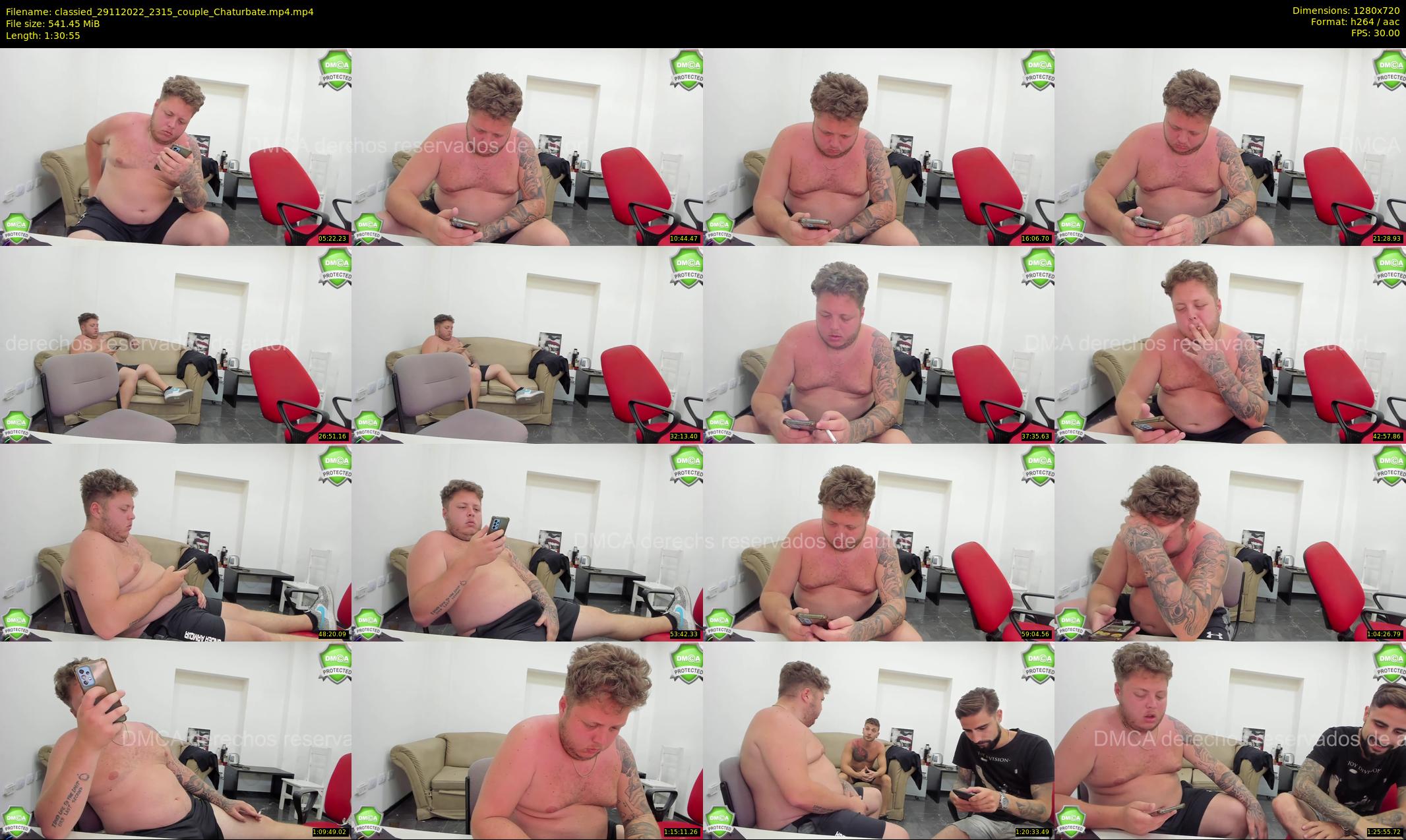classied — 91 minute Chaturbate male cam show recording, 720p, Nov 29, 2022