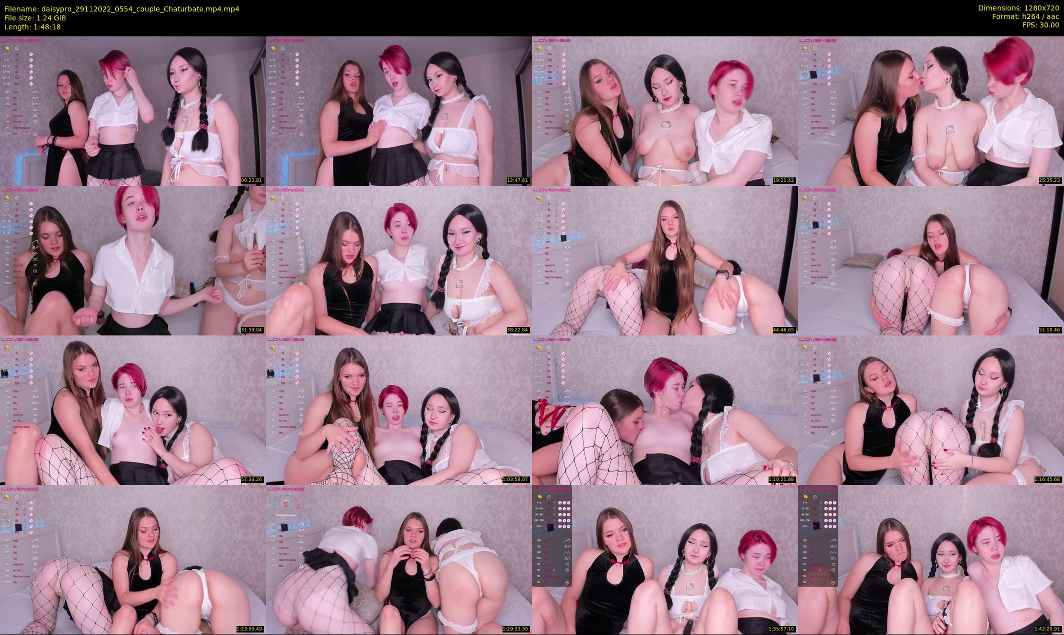 daisypro — 109 minute Chaturbate couple cam show recording, 720p, Nov 29, 2022