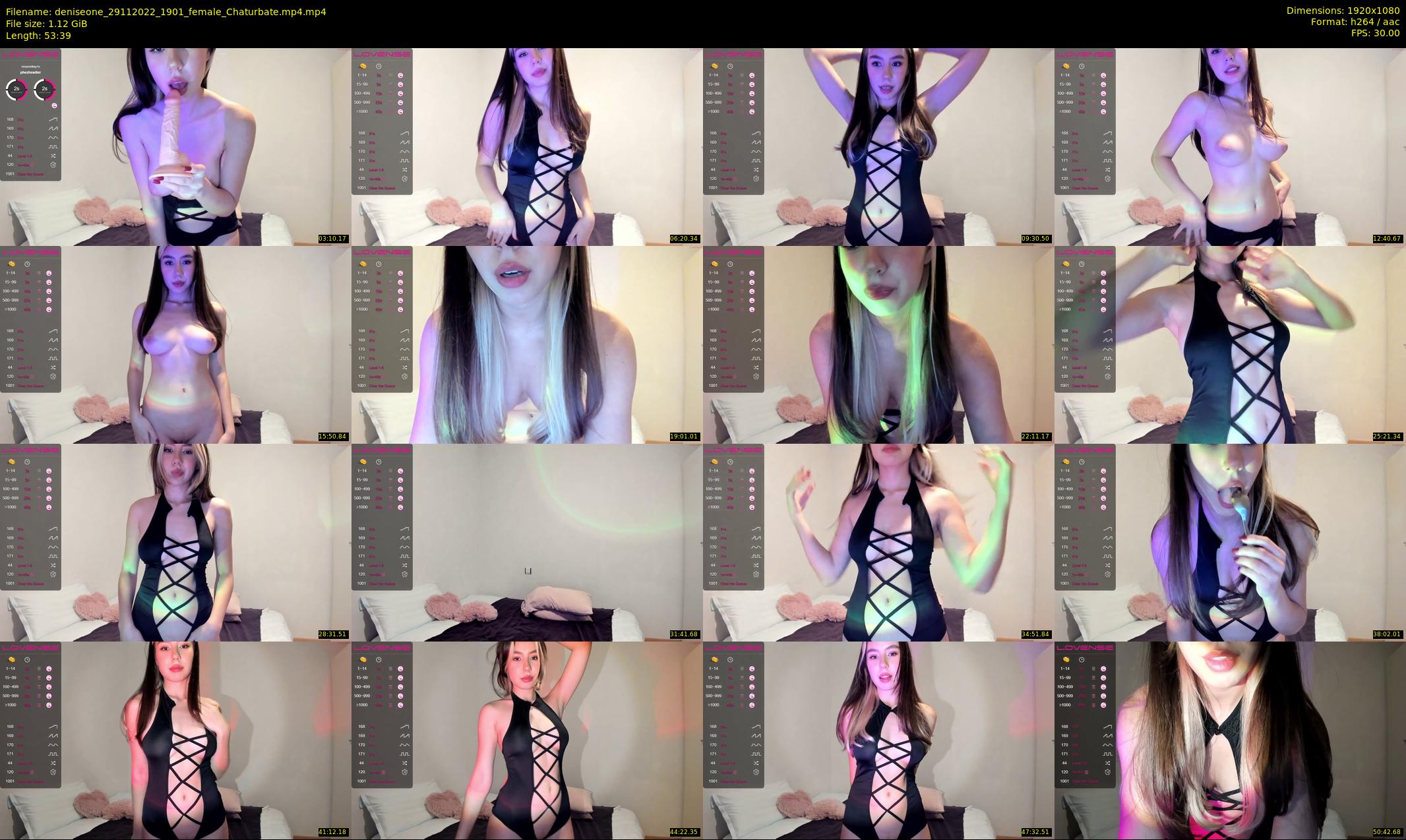 deniseone — 54 minute Chaturbate female cam show recording, 1080p, Nov 29, 2022