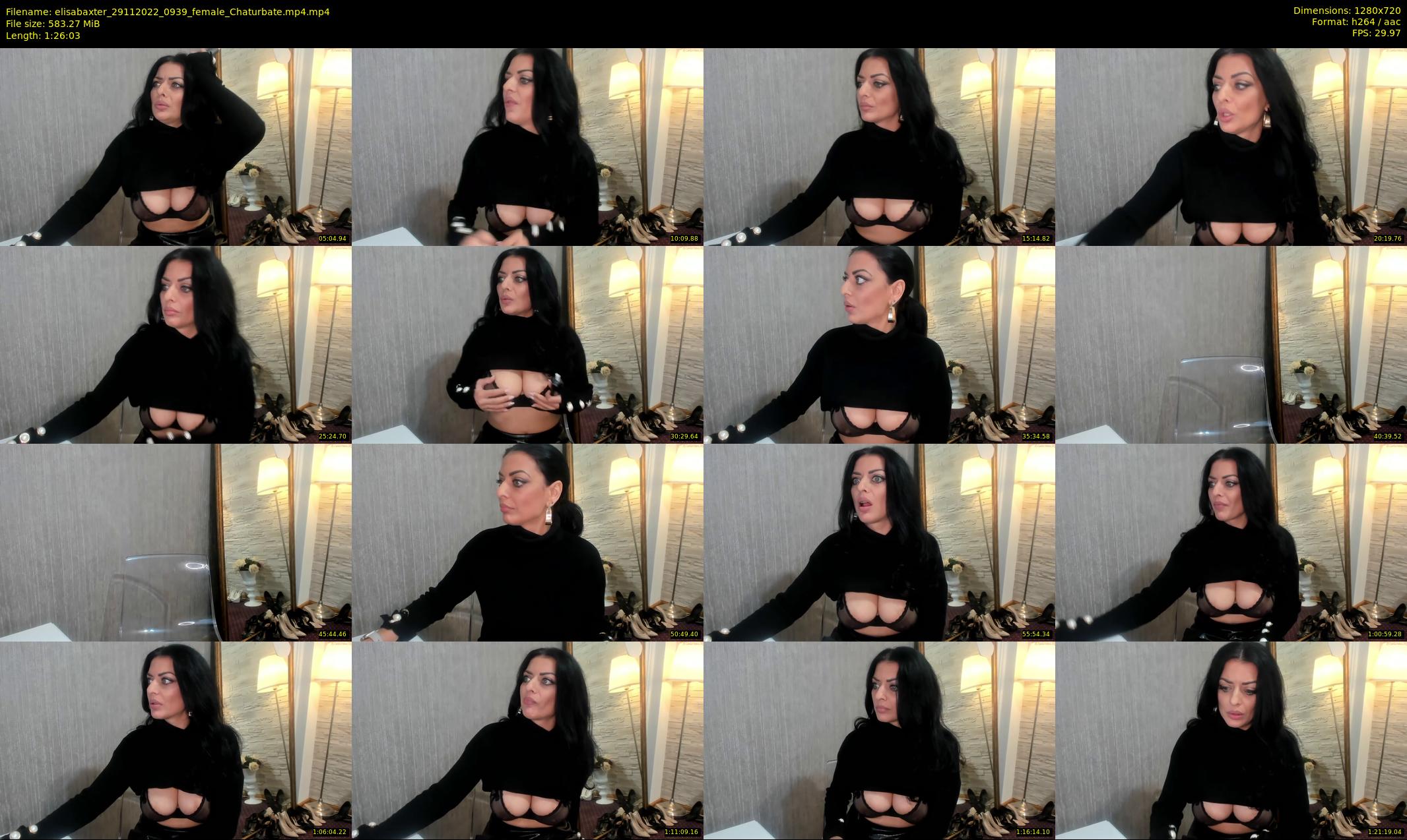 elisabaxter — 87 minute Chaturbate female cam show recording, 720p, Nov 29, 2022